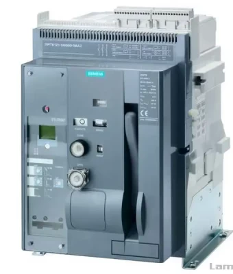 ACB 3WT8060-5AA00-0AA2 630A 55kA at 500V fixed-mounted circuit breaker 3-pole