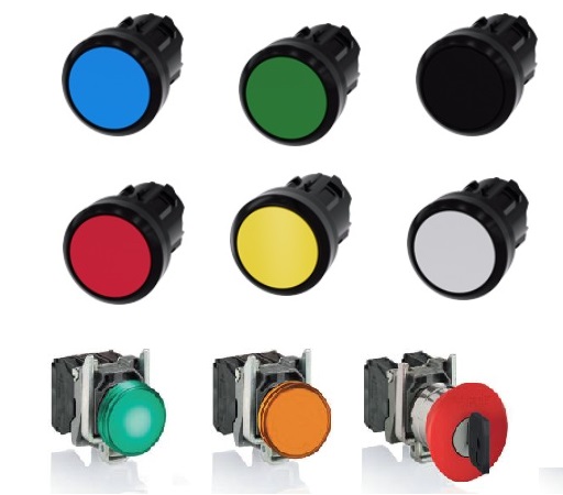 Thiết bị công tắc nút nhấn đèn báo 3SB6110-2AA10-1BA0