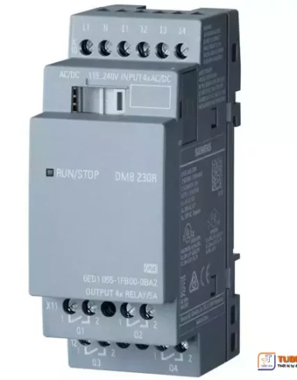 Mô-đun LOGO! DM8 mở rộng 6ED1055-1MB00-0BA2 – 4DI/4DO, 2MW, đa năng!