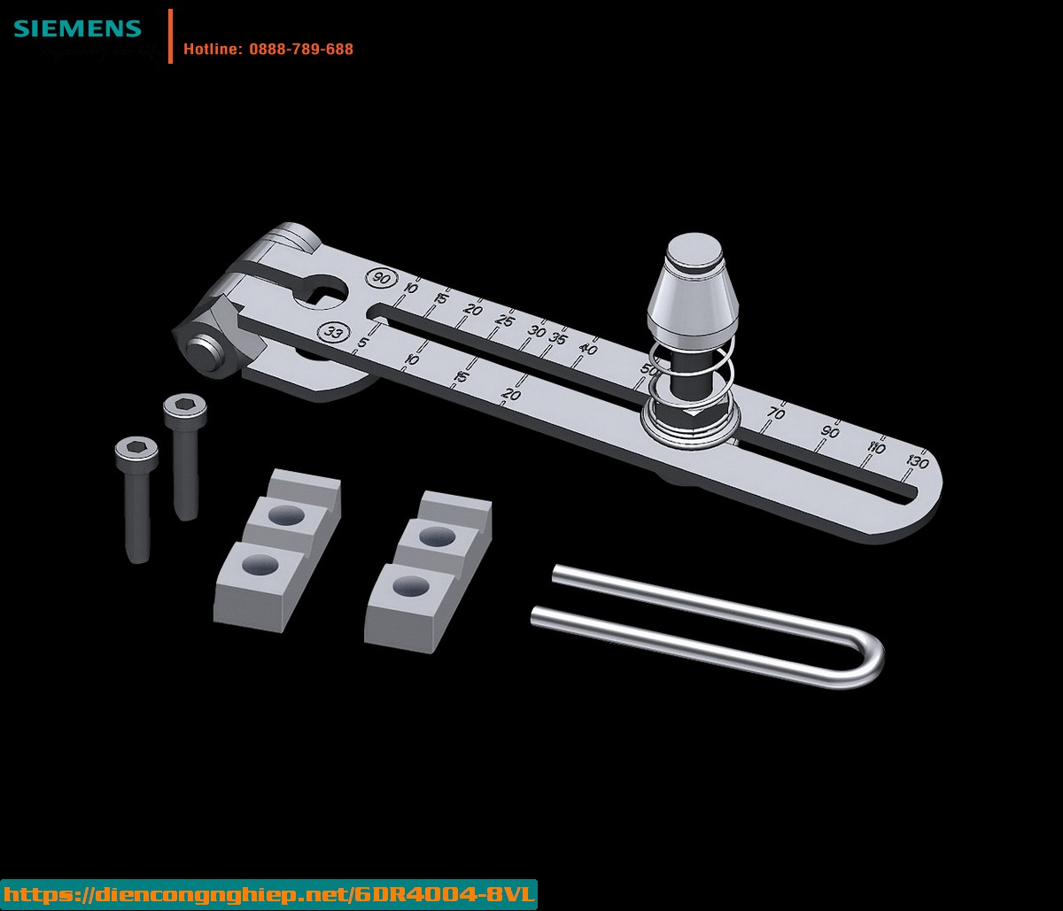 Bộ Giá Lắp Đặt 6DR4004-8VL Cho Định Vị Điện Khí Nén SIPART PS2 Trên Thiết Bị Truyền Động Tuyến Tính - Đòn Bẩy Dài, Khung Gá, Kẹp & Vít, Hành Trình 30-130mm, Thép Không Gỉ 1 Bộ Giá Lắp Đặt 6DR4004-8VL Cho Định Vị Điện Khí Nén SIPART PS2 Trên Thiết Bị Truyền Động Tuyến Tính - Đòn Bẩy Dài, Khung Gá, Kẹp & Vít, Hành Trình 30-130mm, Thép Không Gỉ