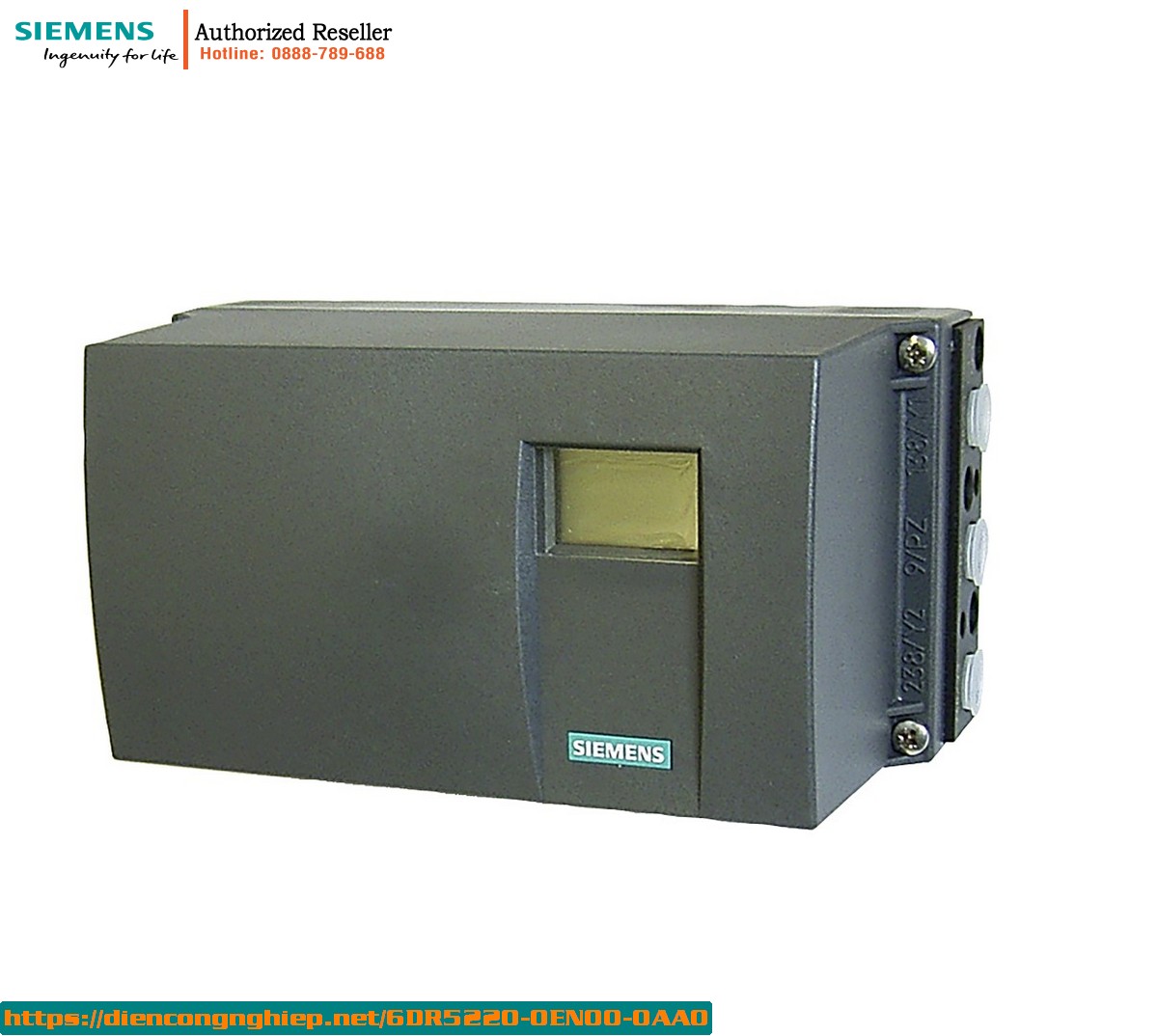 Bộ định vị điện khí nén SIPART PS2 Smart 6DR5220-0EN00-0AA0 - HART, chống cháy nổ, 4-20mA, double-acting, vỏ polycarbonate