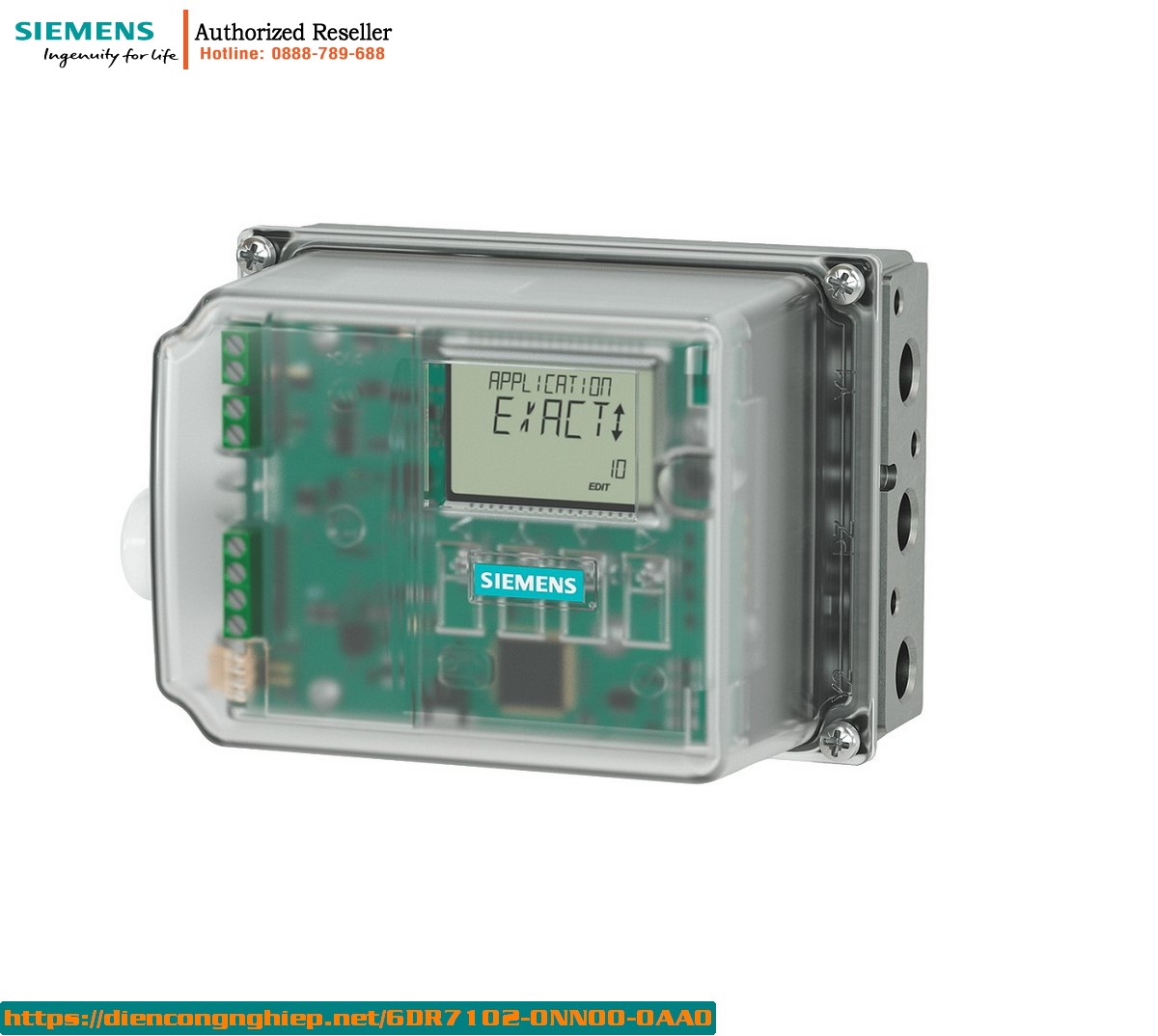 Bộ Định Vị Điện Khí Nén SIPART PS2 6DR7102-0NN00-0AA0 - 4-20mA, Tác Động Kép, Không Chống Cháy Nổ