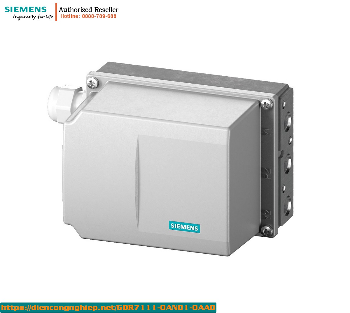 Bộ Định Vị Điện Khí Nén SIPART PS100 6DR7111-0AN01-0AA0 | Tín Hiệu 4-20mA HART | Cho Van Điều Khiển Tự Động
