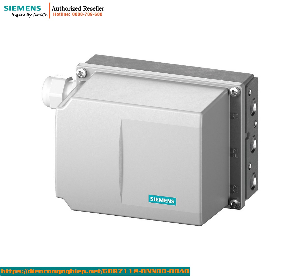 Bộ Định Vị Điện Khí Nén SIPART PS100 6DR7112-0NN00-0BA0 | Điều Khiển Van Tự Động 4-20mA | Dành Cho Actuator Tuyến Tính & Xoay