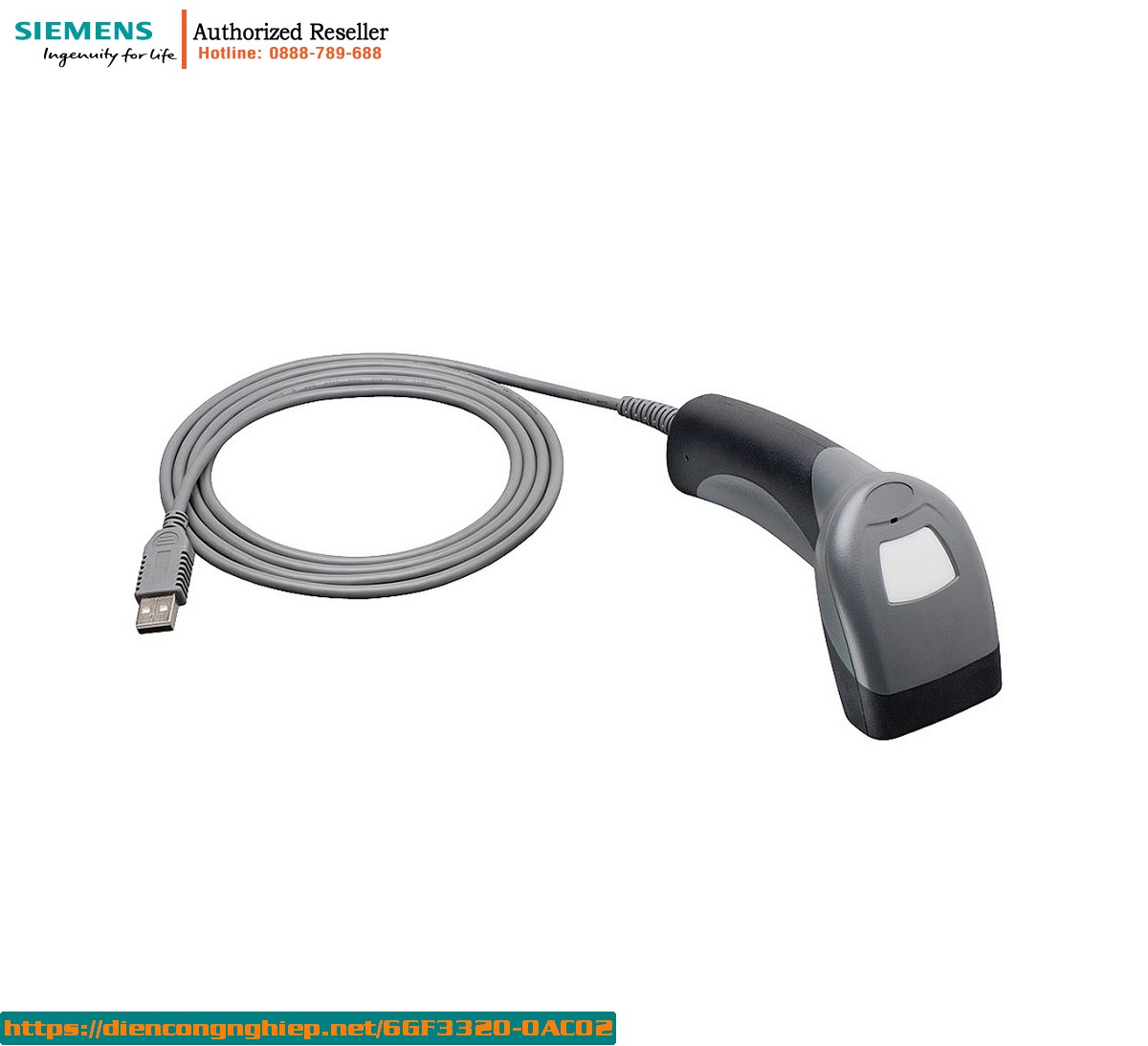 Dây Cáp USB 1.8m (6 feet) 6GF3320-0AC02 Chuyên Dụng Cho MV320 Thẳng - Chuẩn Chính Hãng