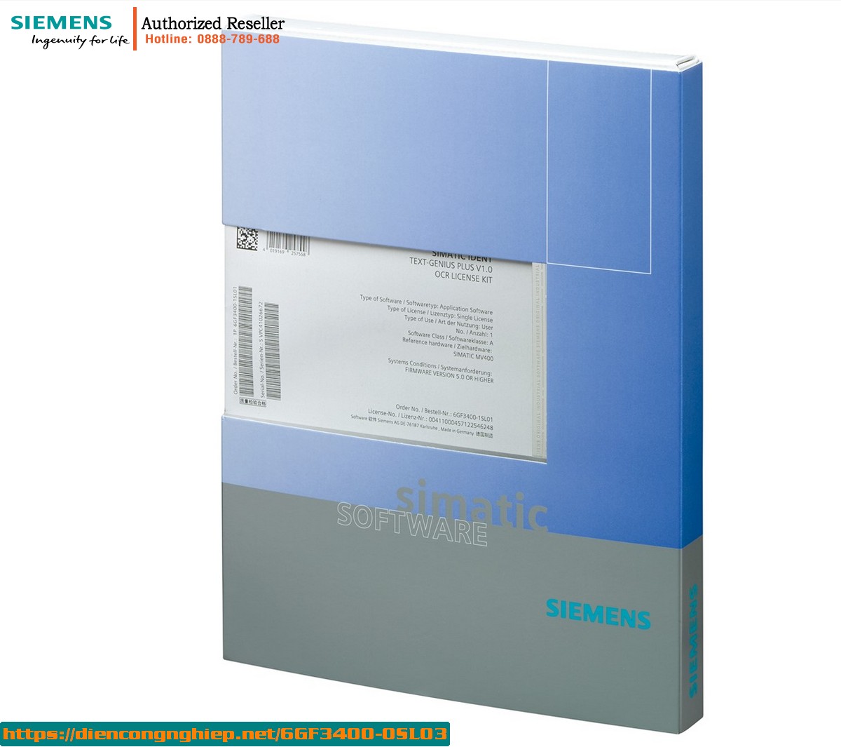 Bản Quyền Nhận Diện Vật Thể 6GF3400-0SL03 - Nâng Cấp Máy Đọc Mã MV500 & MV400 | Mở Rộng Chức Năng Kiểm Tra & Phát Hiện Vật Thể Chuyên Nghiệp 1 Bản Quyền Nhận Diện Vật Thể 6GF3400-0SL03 - Nâng Cấp Máy Đọc Mã MV500 & MV400 | Mở Rộng Chức Năng Kiểm Tra & Phát Hiện Vật Thể Chuyên Nghiệp