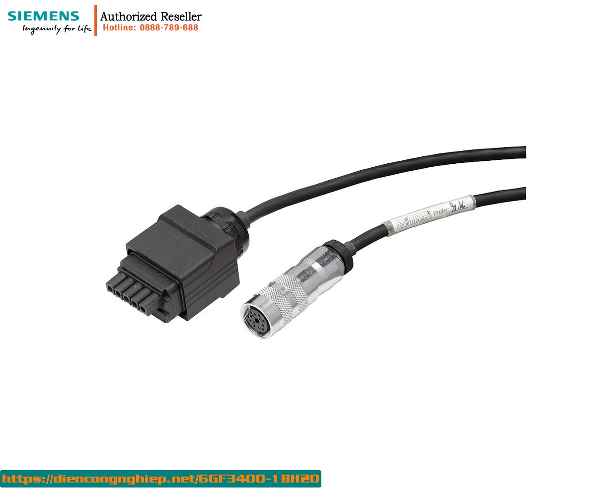 Dây Nguồn SIMATIC MV400 6GF3400-1BH20 - Cáp Điện MV420/440, Đầu Nối M16 Push-Pull, PVC 1mm², Dài 2m - Chính Hãng Siemens