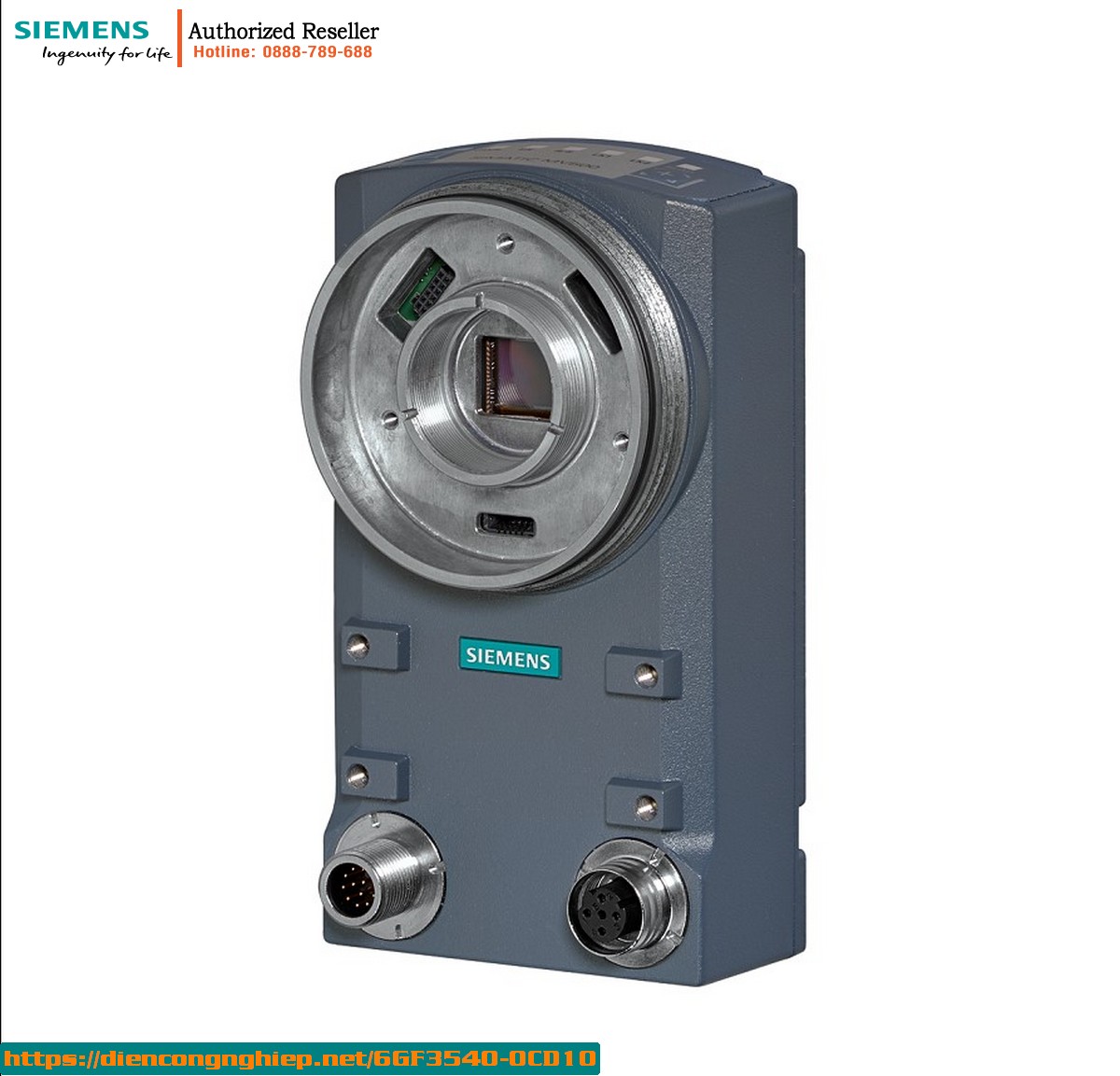 Máy Đọc Mã Vạch SIMATIC MV540 S 6GF3540-0CD10 - Đọc 1D/2D, Độ Phân Giải 800x600, Hỗ Trợ PoE, IP67, Kèm Adapter Thẻ SD