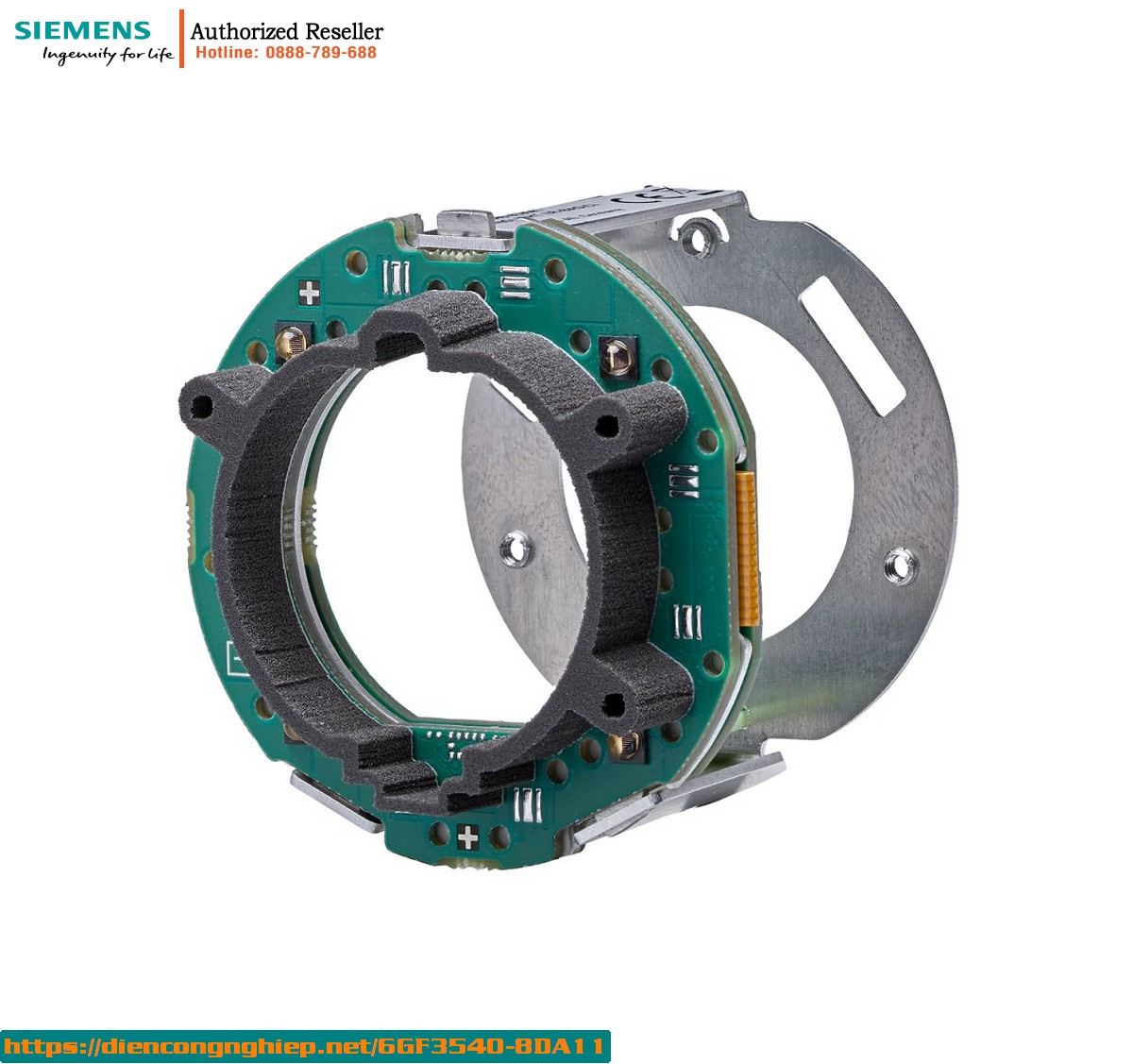 Đèn vòng LED tích hợp 6GF3540-8DA11 - Đỏ cơ bản cho thiết bị MV500, chiếu sáng 618Nm