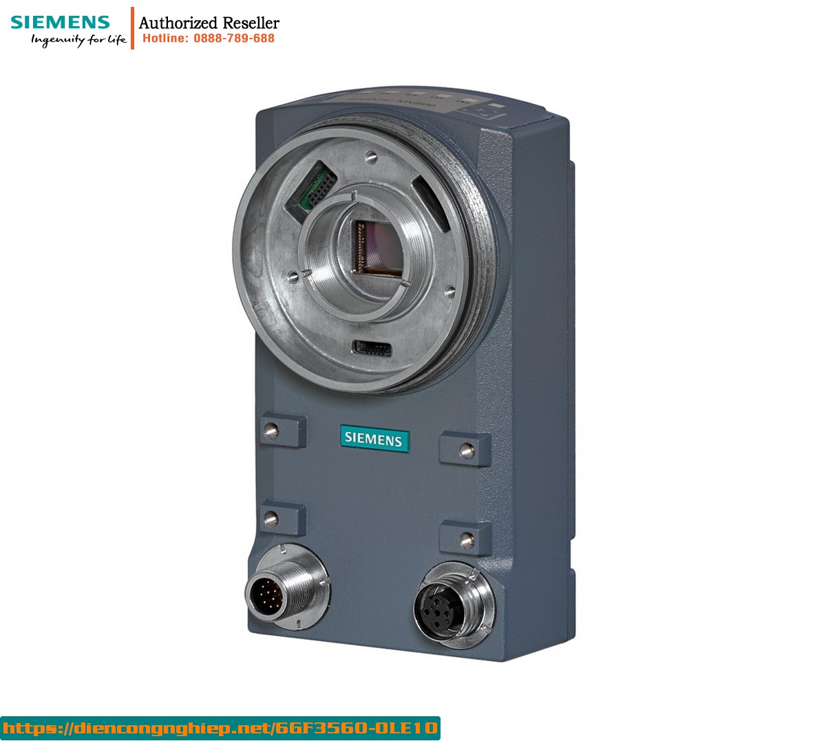 Máy Đọc Mã SIMATIC MV560 U 6GF3560-0LE10 - Độ Phân Giải Cao 1920x1200, Đọc 1D/2D, Kết Nối PoE, IP67