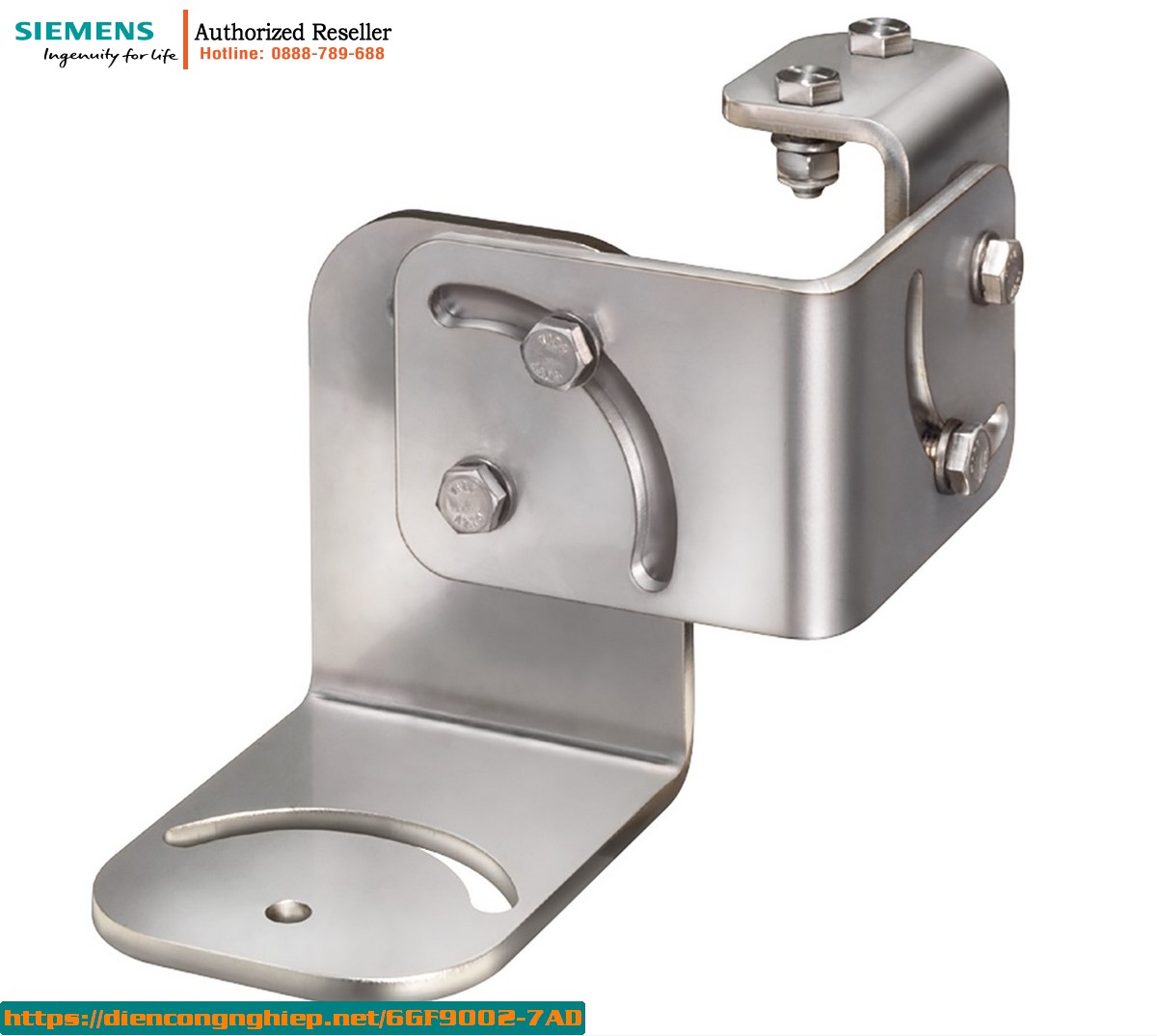 Hệ Thống Hỗ Trợ 6GF9002-7AD TRI-sheet Metal Ổn Định Cho Bảng Gắn MV440 & Đầu Cảm Biến VS100 - 3 Bậc Tự Do, Kích Thước 165x175x65mm