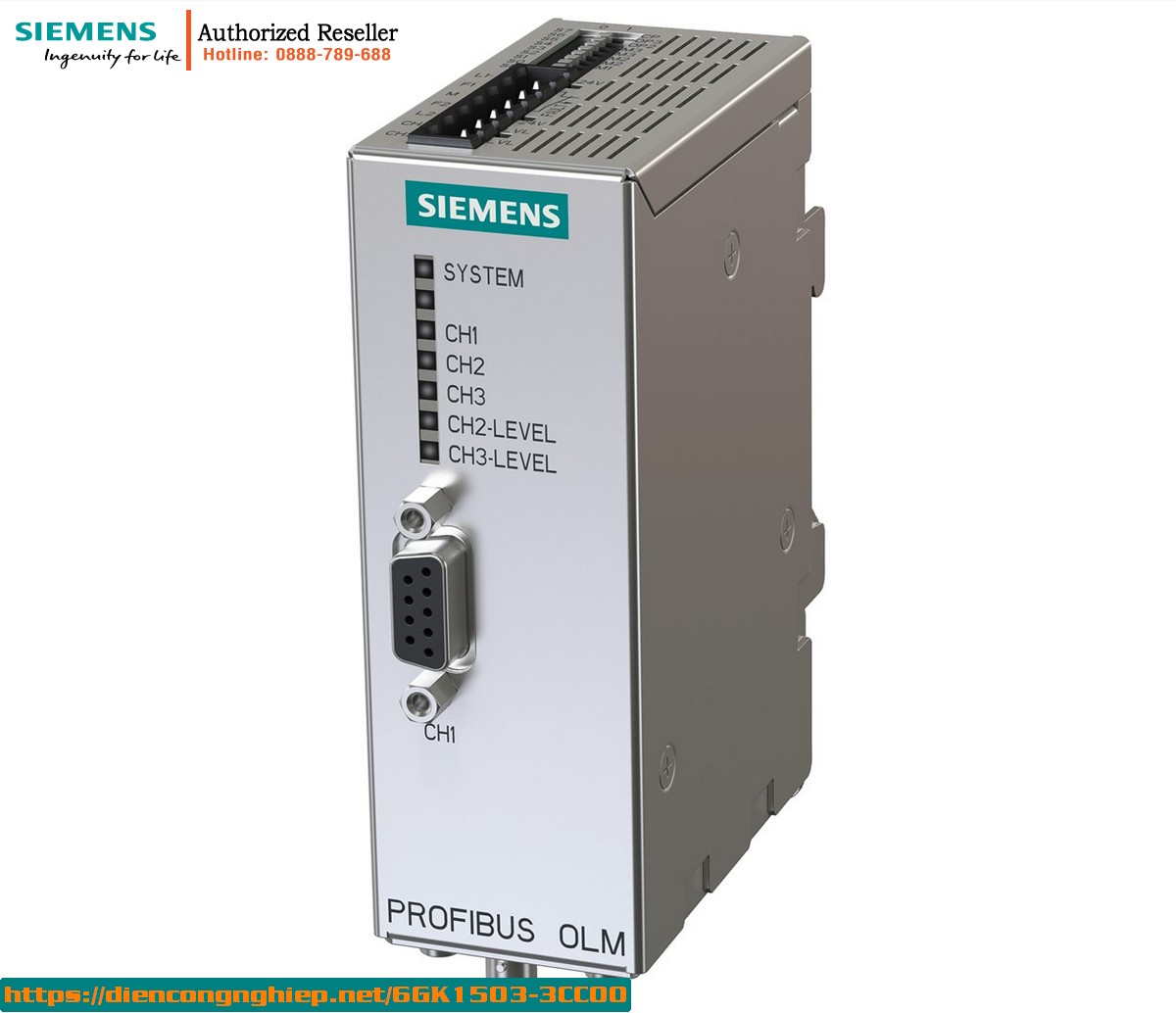 Module Quang PROFIBUS OLM 6GK1503-3CC00 - Cổng Quang & RS485, Cổng Test, Kết Nối Xa 1300m