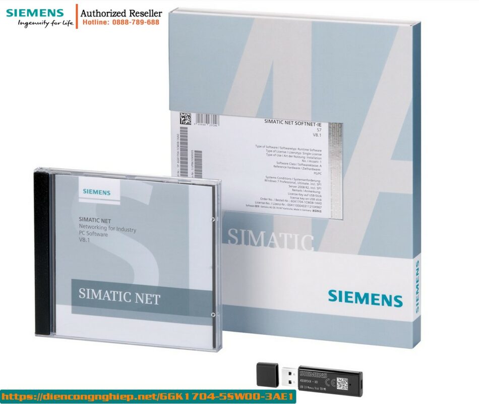 Bộ Nâng Cấp PROFIBUS SOFTNET DP Slave 6GK1704-5SW00-3AE1 - Bản Quyền Đơn Cho OPC Server, NCM PC 1 6GK1704 5SW00 3AE1