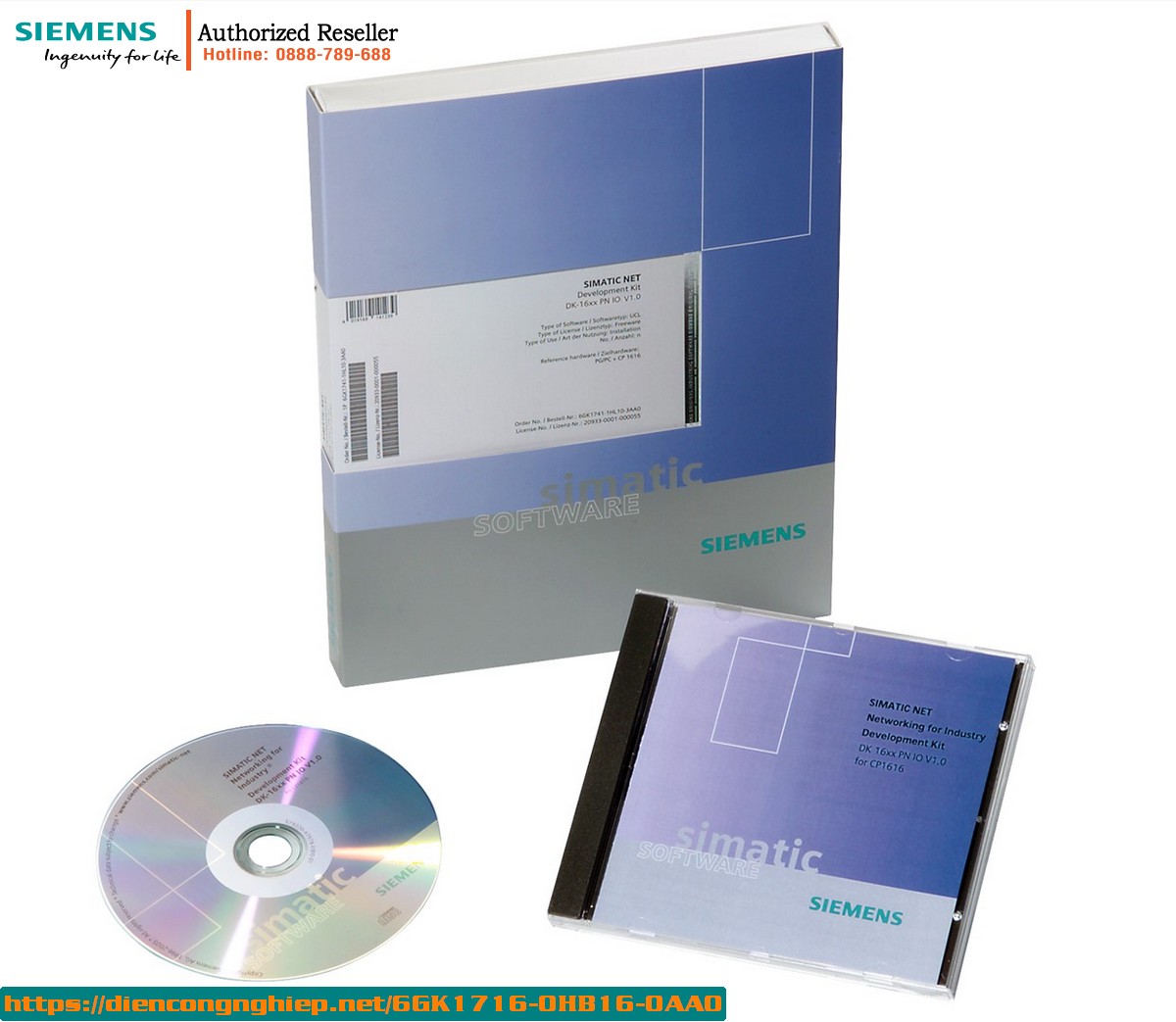 6GK1716-0HB16-0AA0 - Bộ Phần Mềm HARDNET-IE S7 REDCONNECT V16 - License Floating, Hỗ Trợ Windows