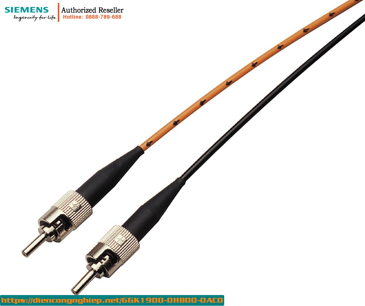 Bộ Cáp Quang Siemens 6GK1900-0HB00-0AC0 - Đầu Nối BFOC PCF, Bộ 20 Đơn Vị + Khăn Lau Chuyên Dụng