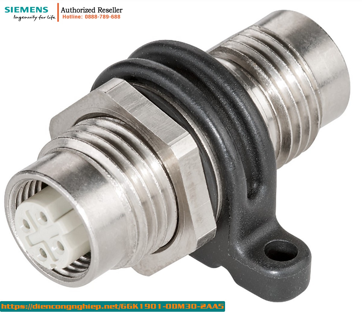 6GK1901-0DM30-2AA5 - Bộ 5 Cổng Chuyển Đổi M12 D-Coded IP65 Cho Tủ Điện Công Nghiệp PRO