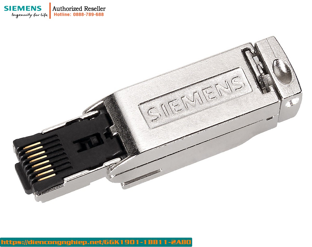 Đầu nối RJ45 Công nghiệp Siemens 6GK1901-1BB11-2AB0 - FastConnect 10/100/1000 Mbit/s vỏ kim loại chắc chắn