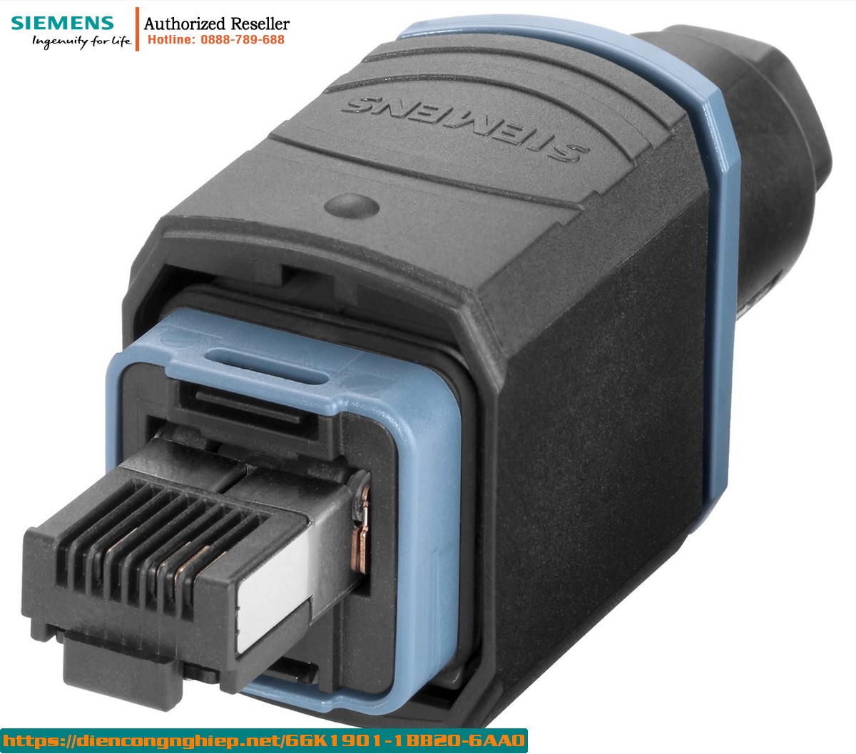 Đầu Nối RJ45 Công Nghiệp IP65 6GK1901-1BB20-6AA0 - Cổng Mạng Chống Nước, Lắp Đặt Hiện Trường Nhanh Chóng