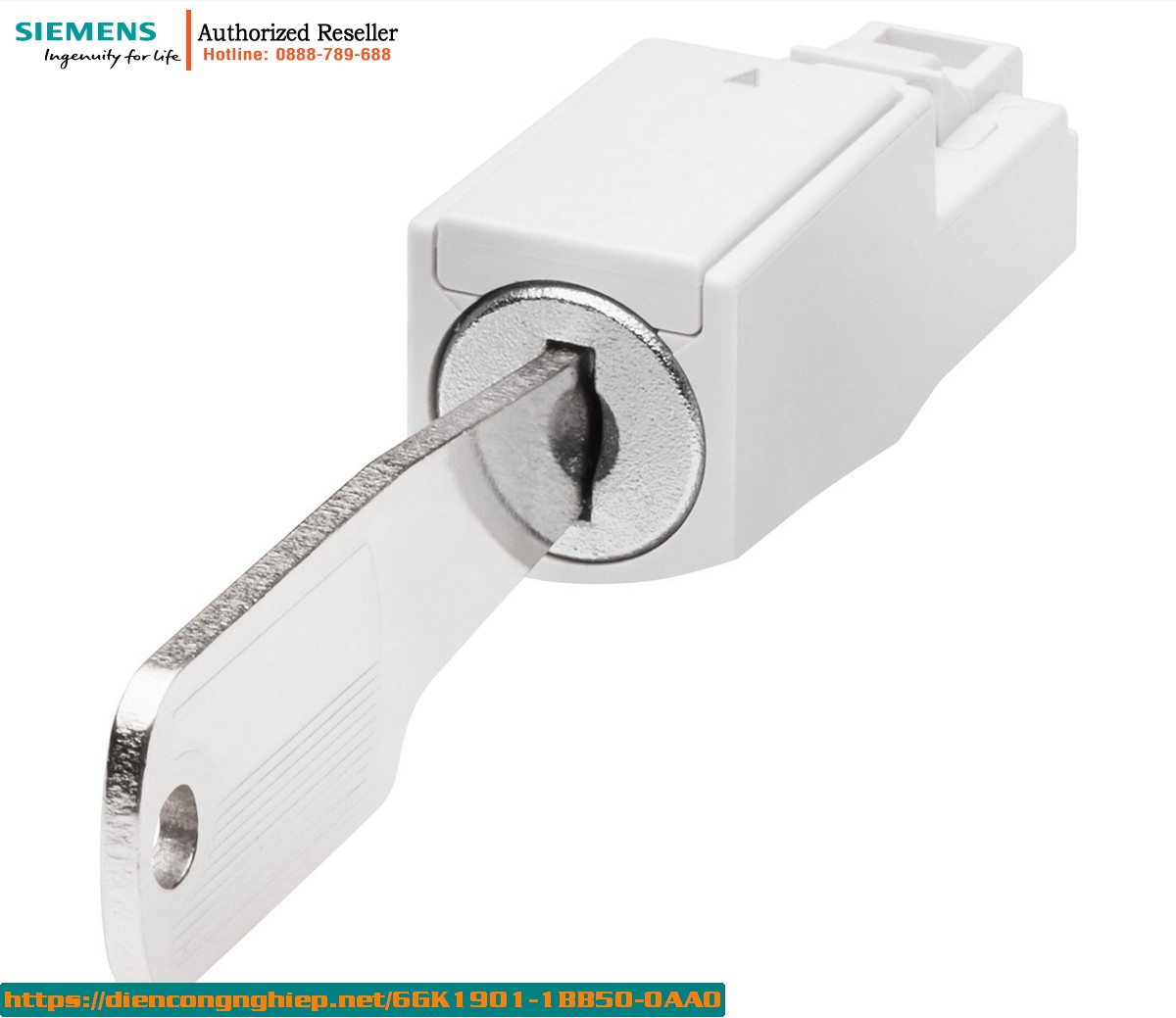 Khóa Cổng RJ45 Có Chìa 6GK1901-1BB50-0AA0 - Khóa Cơ Chống Rút Dây Mạng