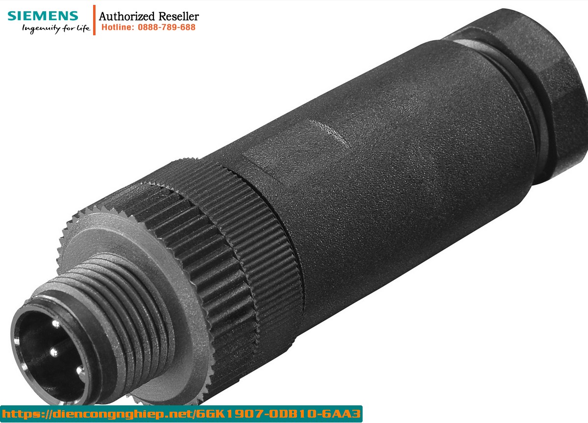 Đầu Nối Nguồn M12 PRO 6GK1907-0DB10-6AA3 - Cổng Kết Nối 4 Chân A-Code 24V DC Cho PS791-1PRO (Bộ 3 Cái) 1 Đầu Nối Nguồn M12 PRO 6GK1907-0DB10-6AA3 - Cổng Kết Nối 4 Chân A-Code 24V DC Cho PS791-1PRO (Bộ 3 Cái)