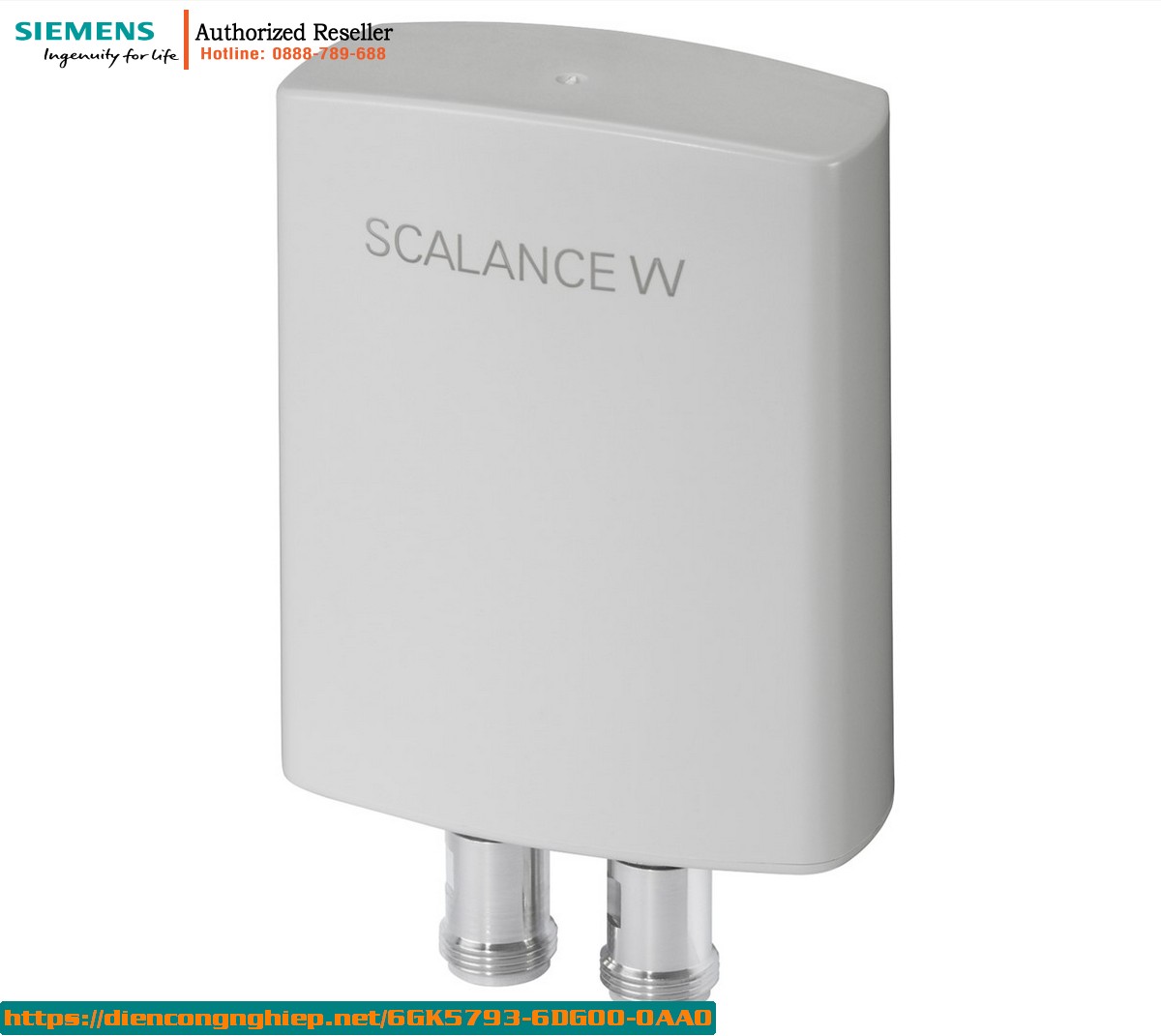 Anten IWLAN Công Nghiệp 6GK5793-6DG00-0AA0 - ANT793-6DG 9dBi, 5GHz, IP66/67, Kết Nối N-Female, Lắp Tường/Trụ