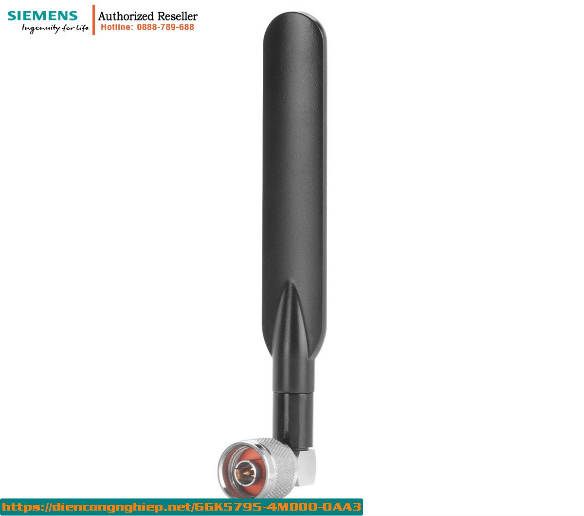 Antenna WiFi Công Nghiệp Siemens 6GK5795-4MD00-0AA3 ANT795-4MD Omnidirectional 2.4/5GHz - Tương Thích SCALANCE W, IP65