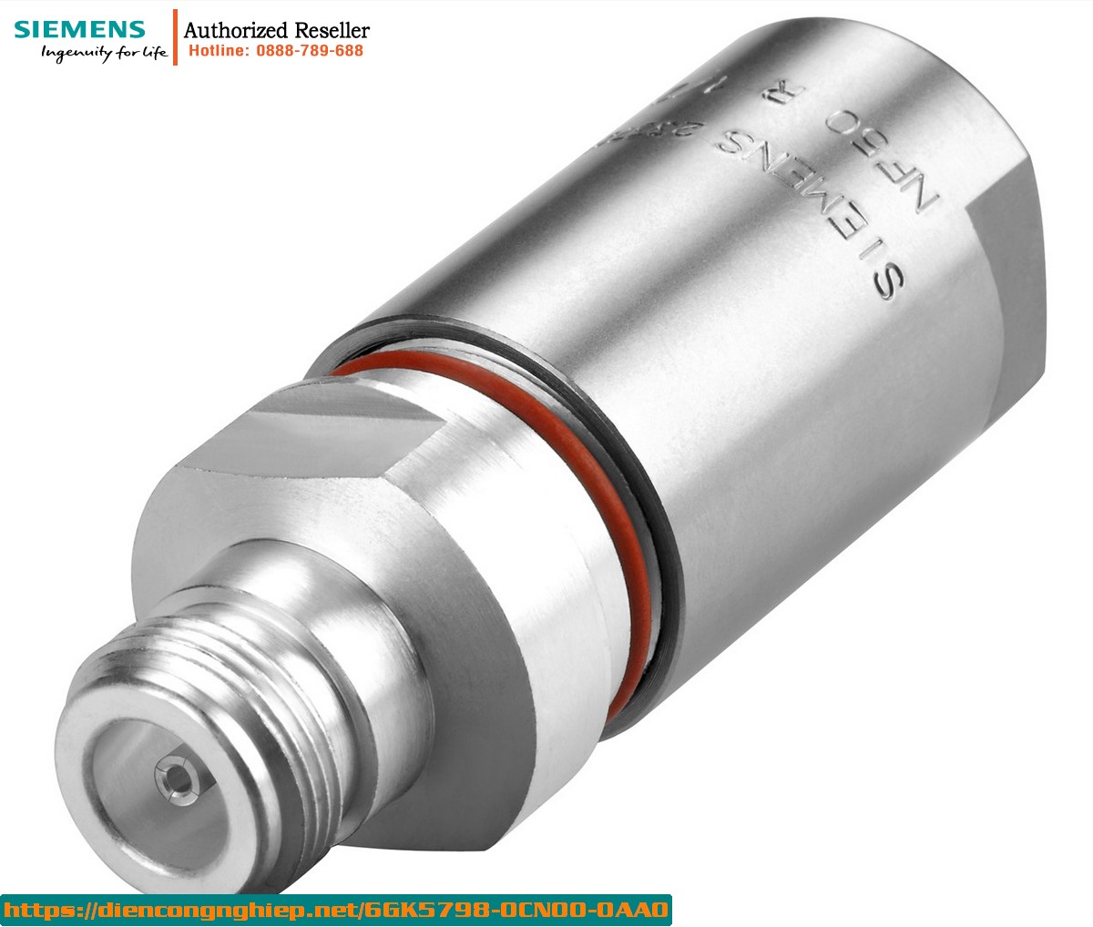 6GK5798-0CN00-0AA0 Đầu Nối RCoax N-Connect Female 2.4/5GHz - Lắp Đặt Linh Hoạt, Kết Nối Cáp