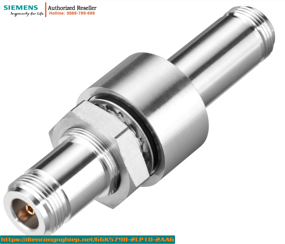 6GK5798-2LP10-2AA6 - Bộ Chống Sét LP798-2N cho Anten SCALANCE W, Kết Nối N/N, IP65, Dải Tần 2-6GHz, Công Nghệ Quarter-Wave