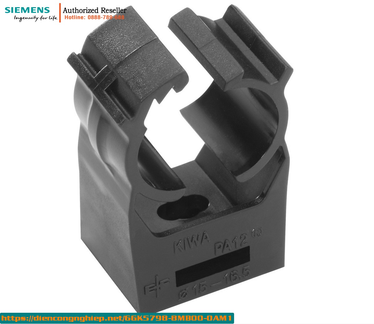 Kẹp Cáp RCoax 1/2 inch 6GK5798-8MB00-0AM1 - Giá Đỡ Cáp Chính Hãng (100 Cái)