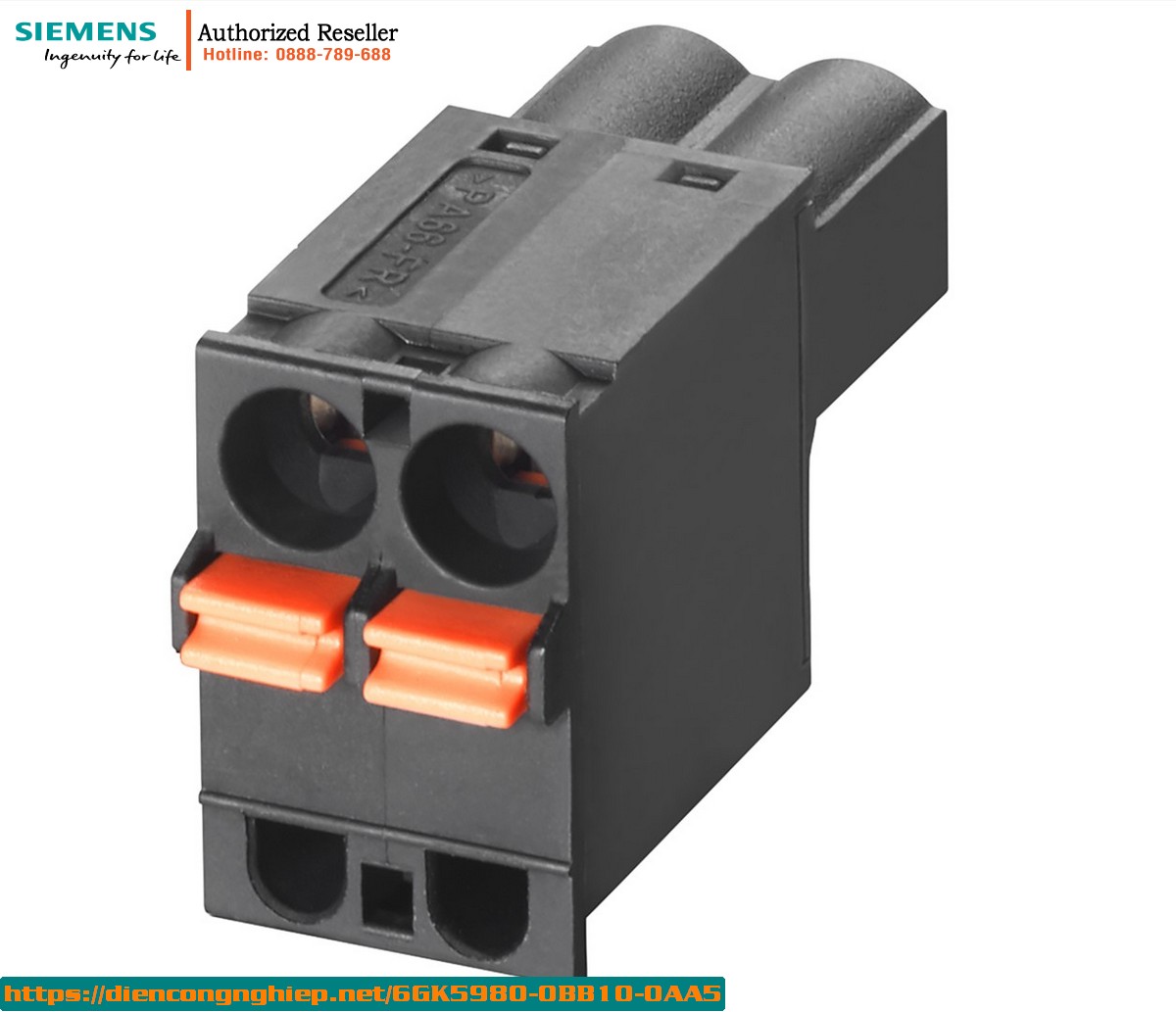 6GK5980-0BB10-0AA5 – Đầu Nối 2 Cực 24V DC Cho SCALANCE X/W – Phụ Tùng Thay Thế (Hộp 5 Cái)