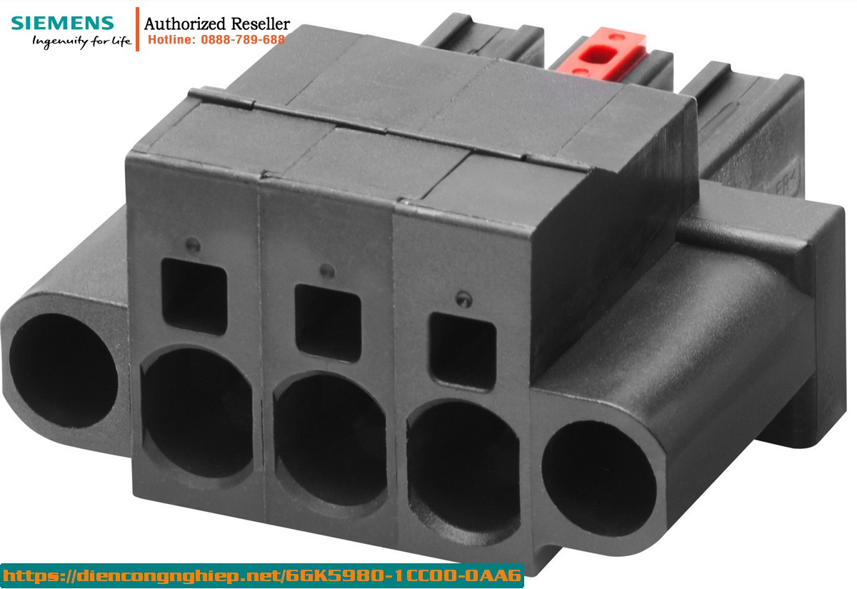 Khối Đầu Nối 3 Cực Nguồn 230V AC 6GK5980-1CC00-0AA6 - Phụ Tùng Thay Thế Cho SCALANCE XR-300EEC/X-300EE (1 Gói 6 Chiếc)