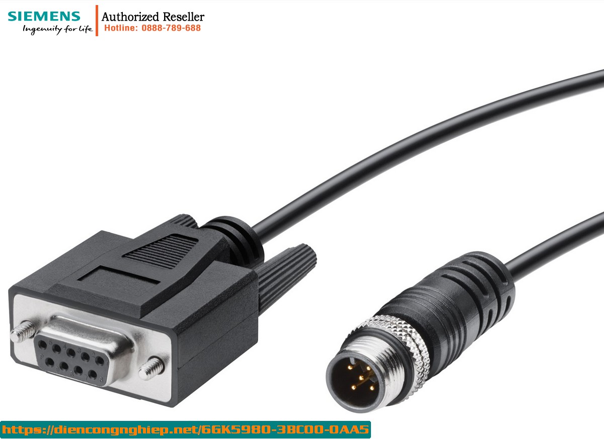 Cáp Serial M12/RS232 6GK5980-3BC00-0AA5 - Dài 3m - 1 Đơn Vị - Cáp Chuyên Dụng