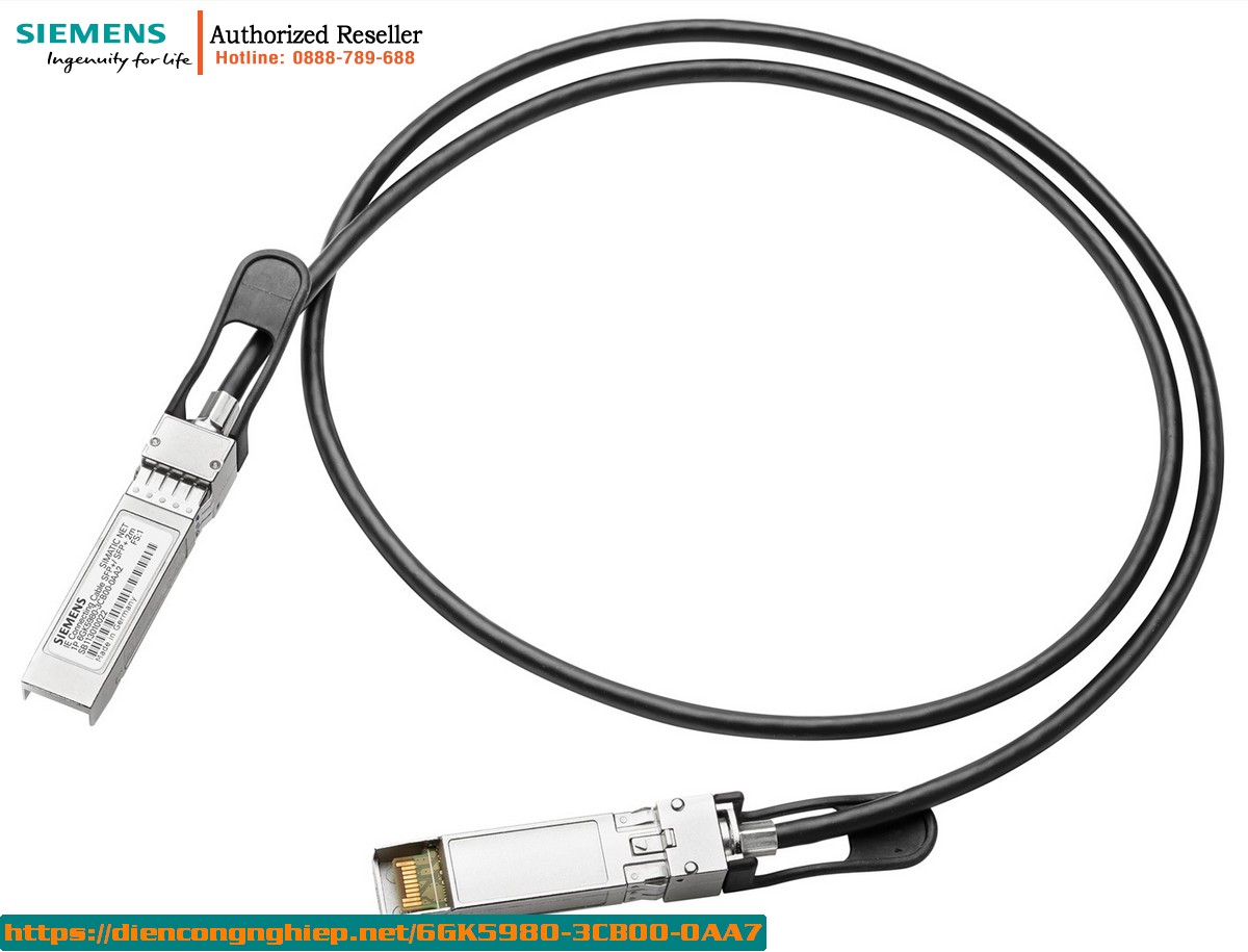 Cáp Mạng Công Nghiệp SFP+ 7m IE Cable 6GK5980-3CB00-0AA7 - Cáp Đôi Cực Chuẩn
