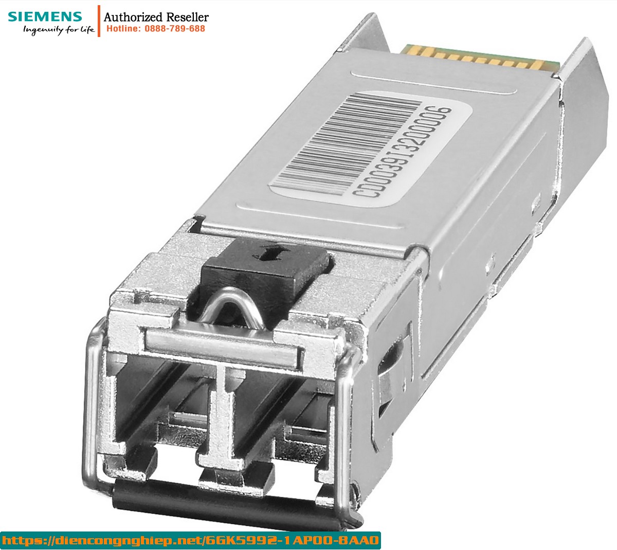 Transceiver Quang SFP 992-1LH+ 6GK5992-1AP00-8AA0 - Module Quang 1Gbps Single-mode, Kết Nối SCALANCE X, Truyền Dẫn 70km