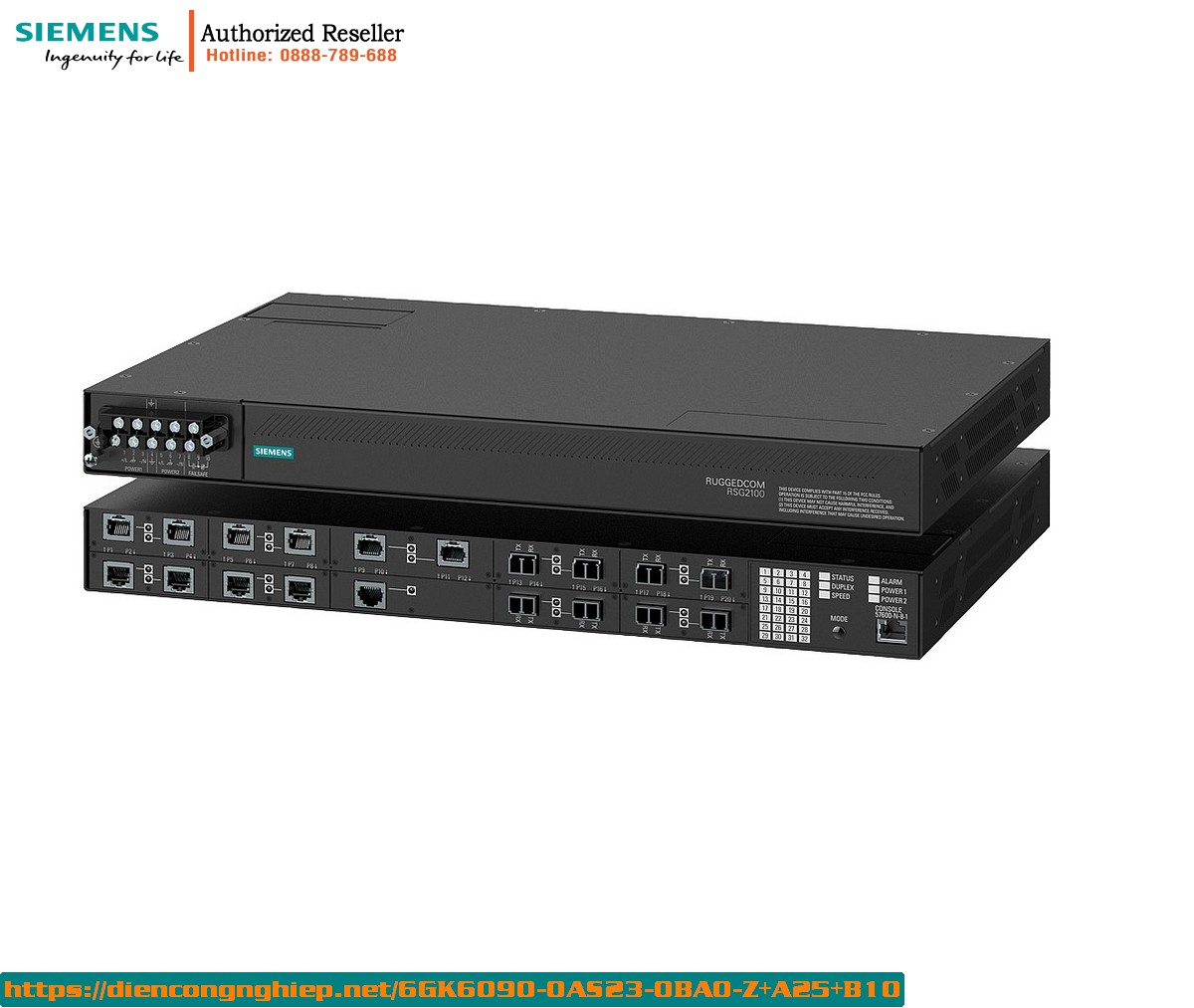 6GK6090-0AS23-0BA0-Z+A25+B10 - Switch Ethernet Công Nghiệp 9 Cổng RUGGEDCOM RS900 Có Mã Hóa, Quản Lý Hoàn Toàn, Cấp Nguồn Linh Hoạt 1 6GK6090-0AS23-0BA0-Z+A25+B10 - Switch Ethernet Công Nghiệp 9 Cổng RUGGEDCOM RS900 Có Mã Hóa, Quản Lý Hoàn Toàn, Cấp Nguồn Linh Hoạt