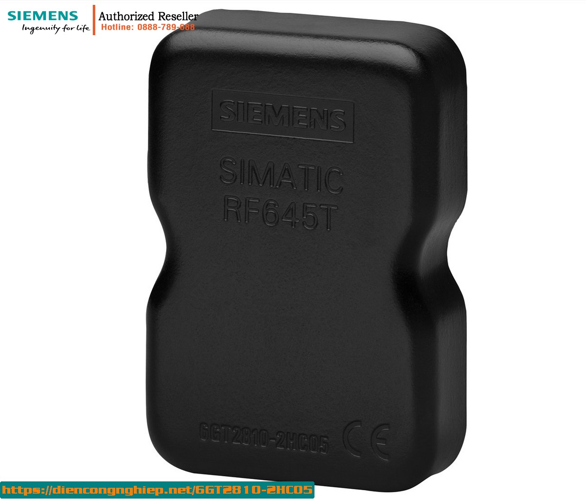 Thẻ RFID SIMATIC RF645T 6GT2810-2HC05 – Gắn Trên Kim Loại, Chống Nước IP68, Tần Số 865-928MHz