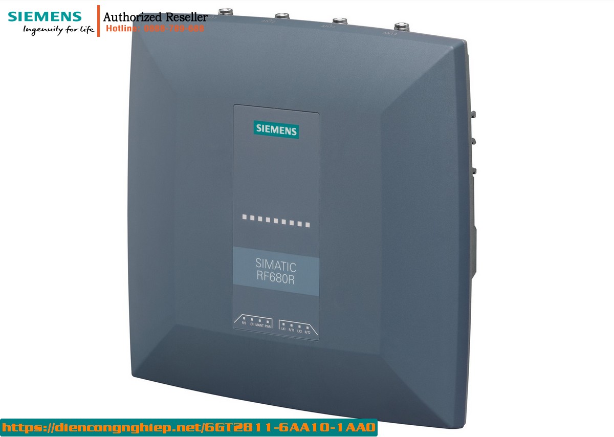 Đầu Đọc SIMATIC RF600 RF680R 6GT2811-6AA10-1AA0 - Ethernet M12, PROFINET, 4 Anten, IP65, 24V DC