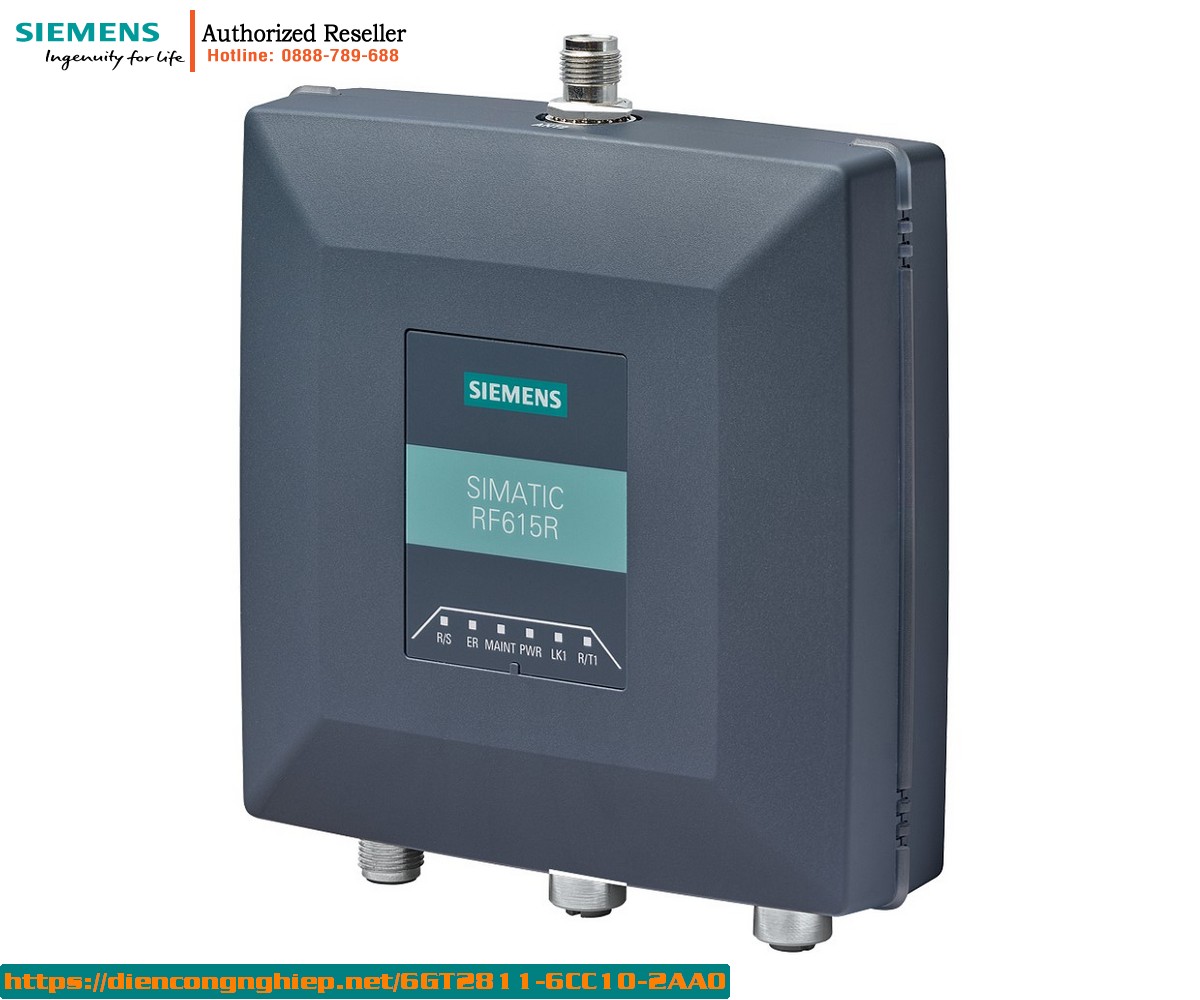Đầu đọc RFID SIMATIC RF615R PROFINET 6GT2811-6CC10-2AA0 - Chuẩn công nghiệp IP67, tích hợp anten
