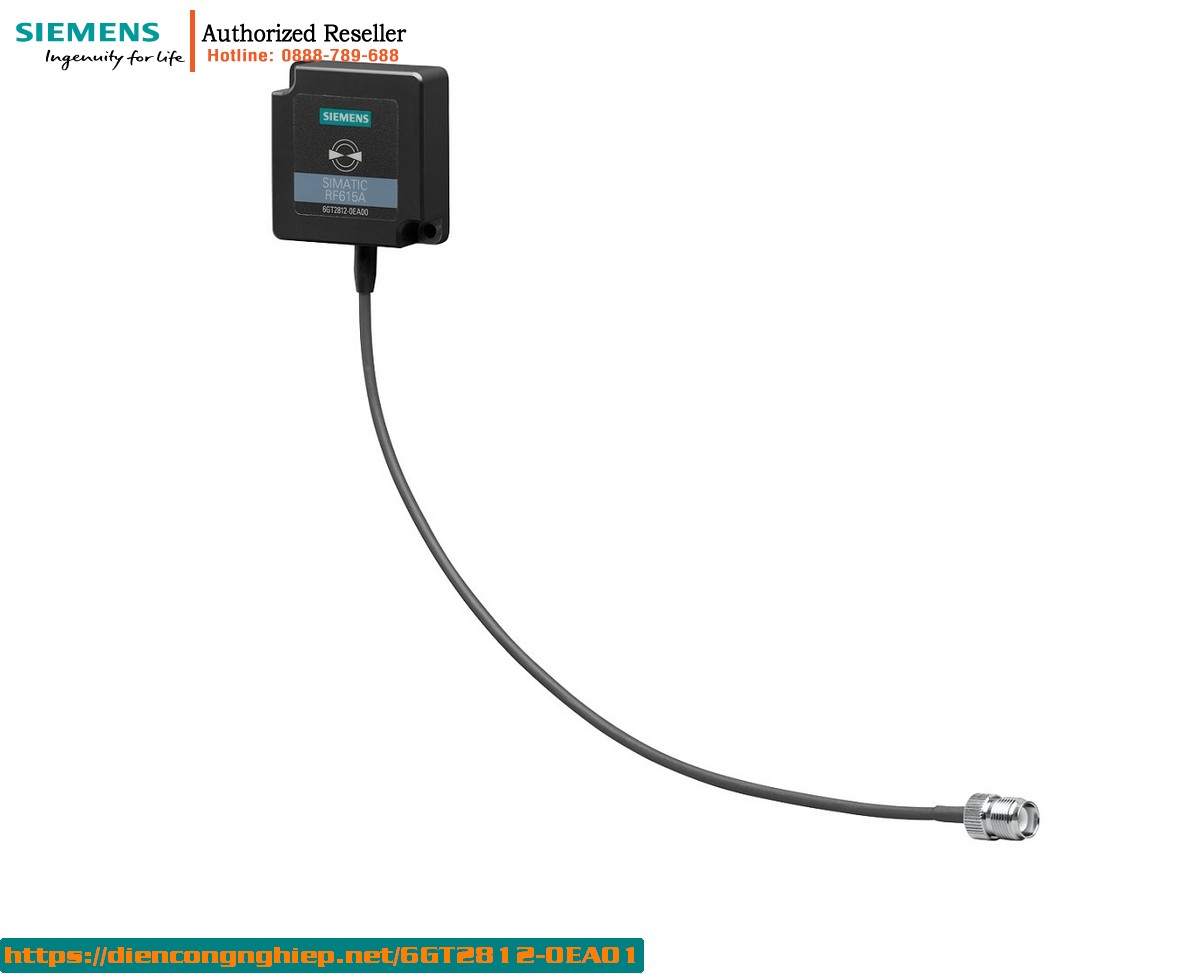 Anten SIMATIC RF600 RF615A 6GT2812-0EA01 - Tần số FCC 915-928 Mỹ, Chuẩn IP67, Cáp kết nối 30cm
