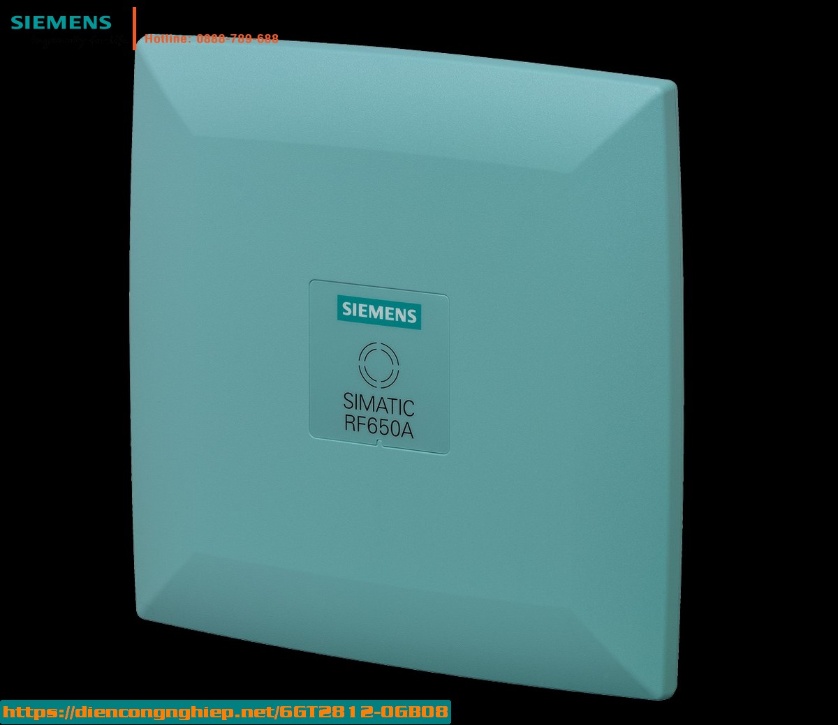 Ăng-ten RFID UHF SIMATIC RF600 RF650A 6GT2812-0GB08 - Dải tần 865-928MHz, IP65, chịu nhiệt -25 đến +75°C