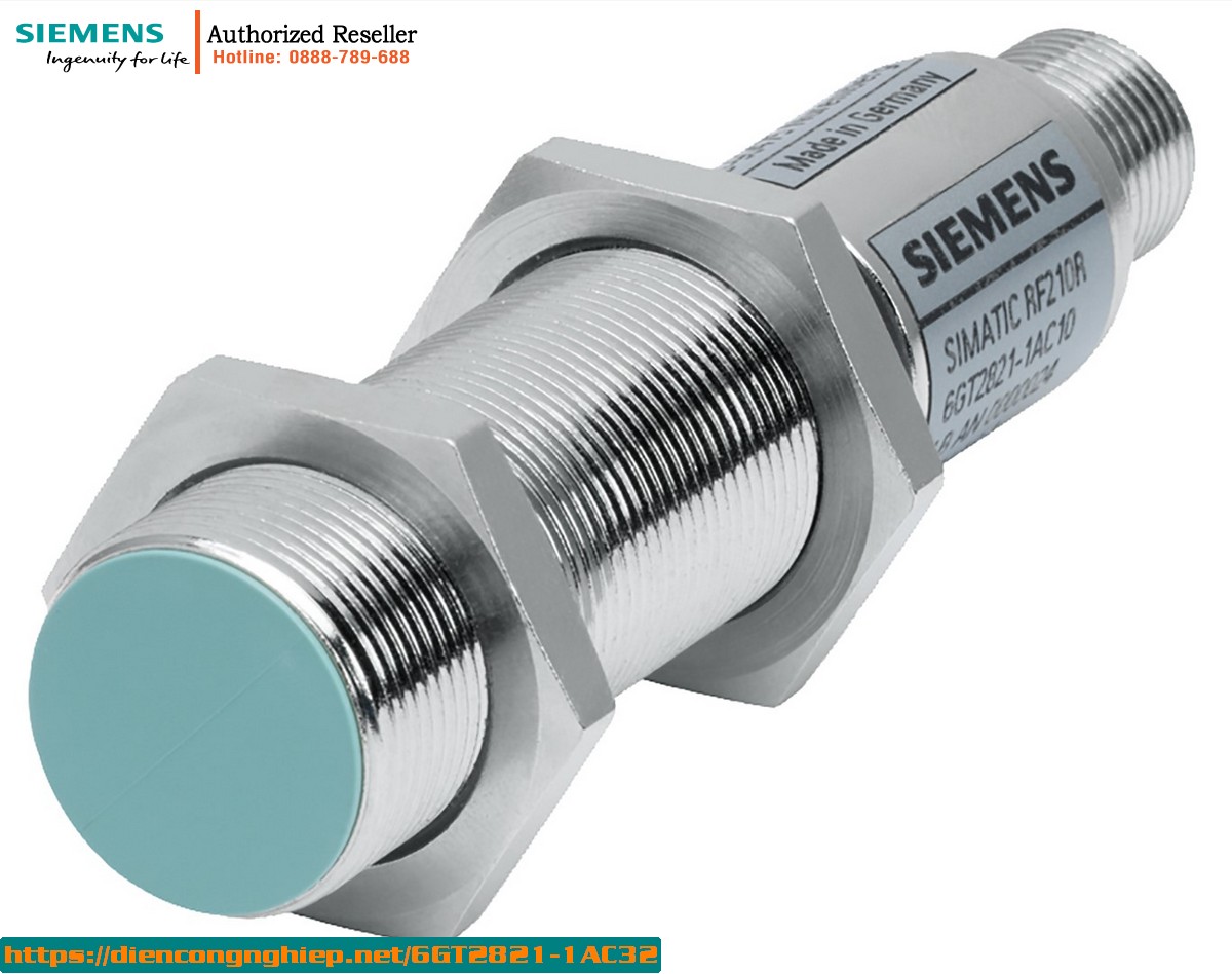 Đầu Đọc RFID SIMATIC RF210R 6GT2821-1AC32 - Giao Diện IO-Link, IP67, Anten Tích Hợp, Phạm Vi Nhiệt -25 đến +70°C
