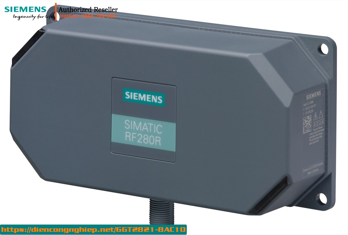 Đầu đọc RFID công nghiệp SIMATIC RF200 RF280R 6GT2821-8AC10 - Giao tiếp RS422, IP67, -10 đến +60°C