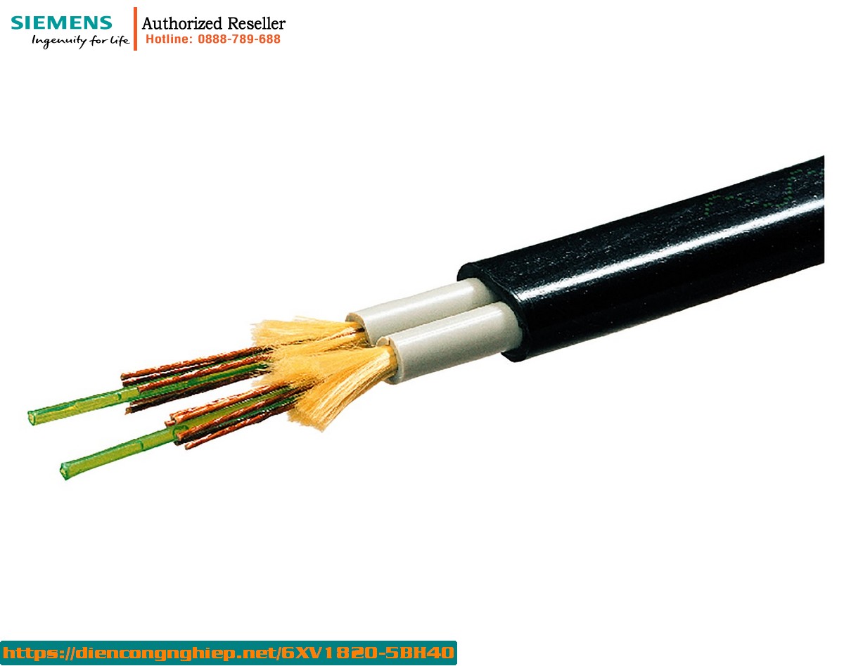Cáp quang 6XV1820-5BH40 - 62.5/125 - 4m - 4 cổng BFOC - Tiêu chuẩn, dễ tách