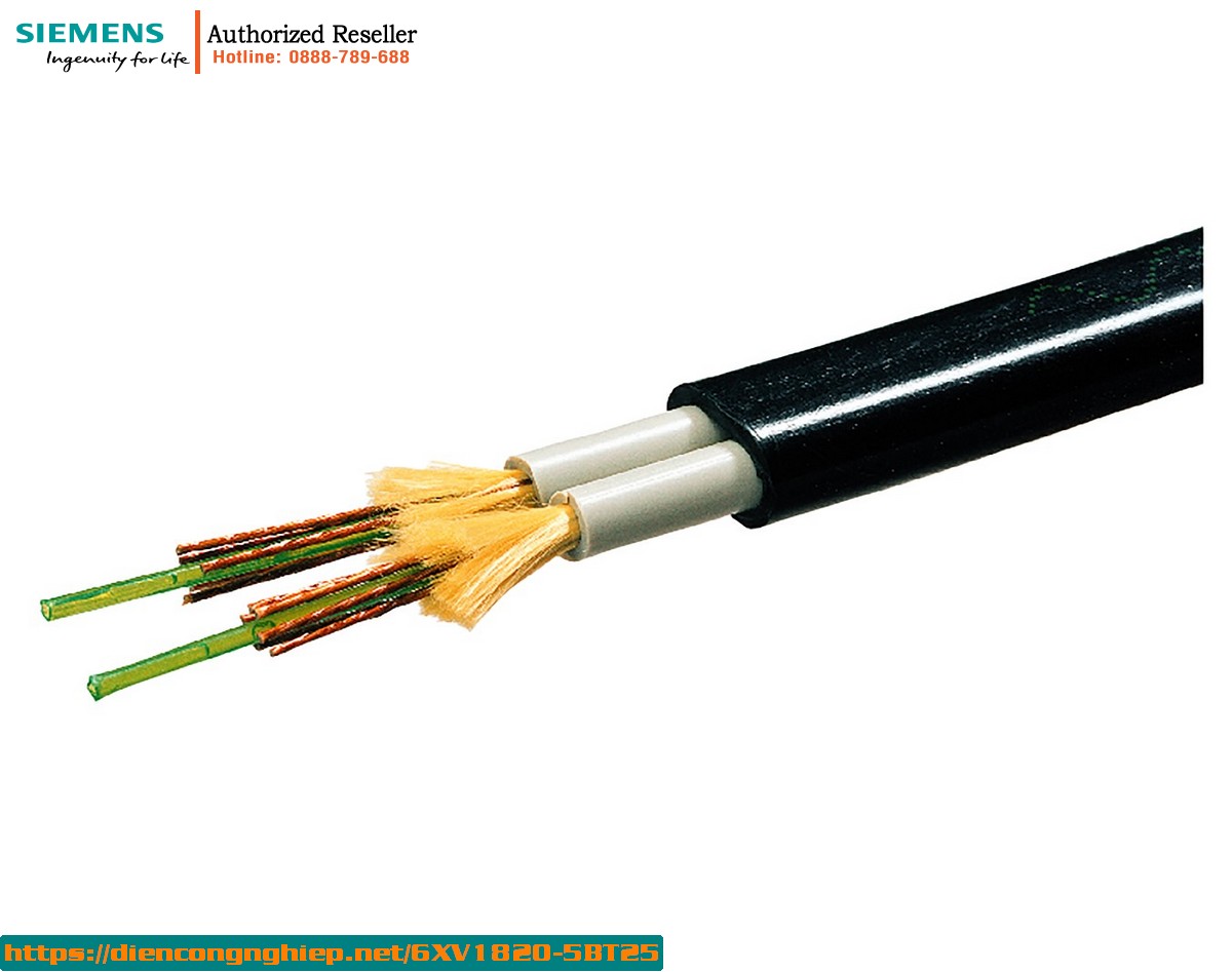 Cáp quang 6XV1820-5BT25 tiêu chuẩn 62.5/125, có thể tách, lắp sẵn 4 đầu BFOC, dài 250m