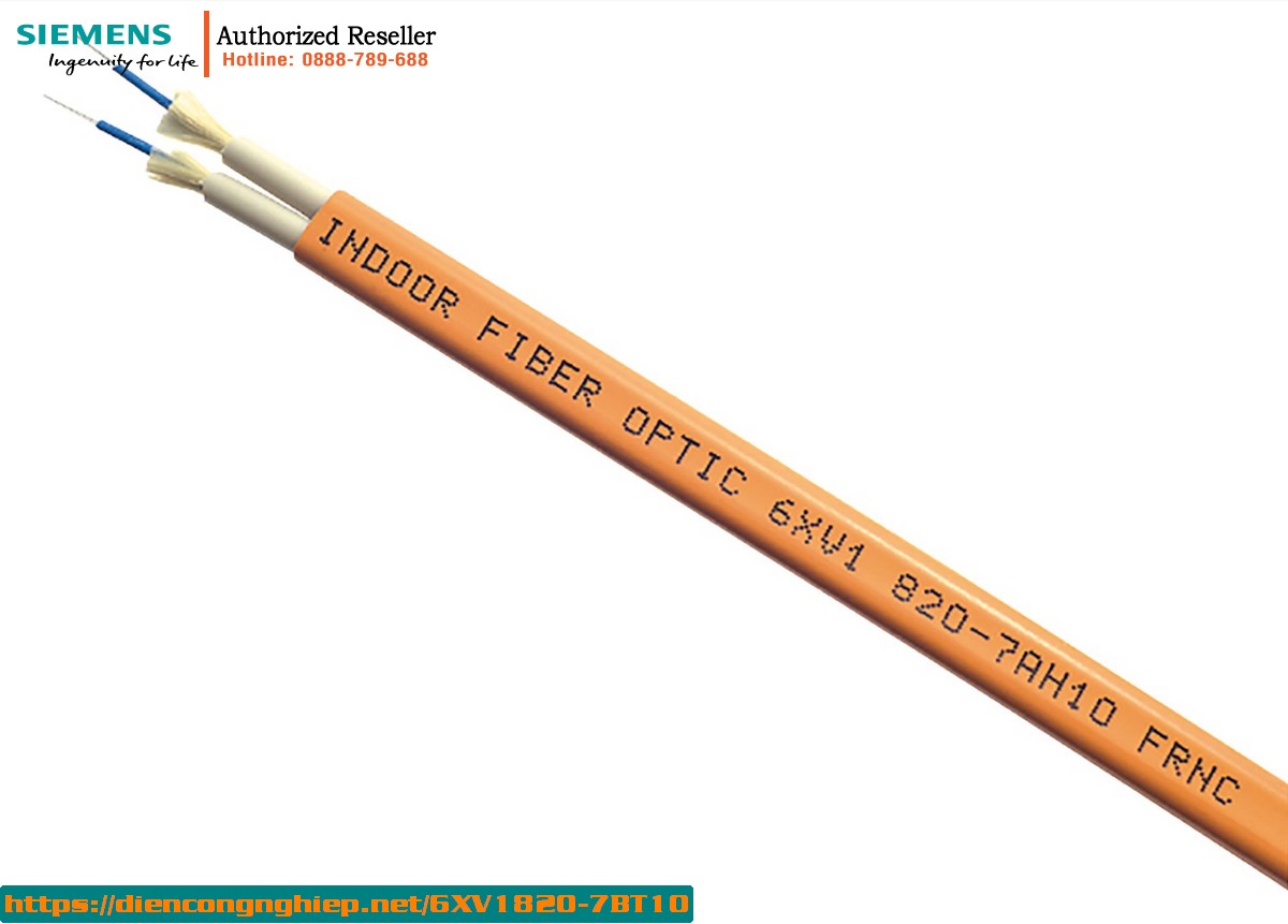 Cáp quang Indoor 6XV1820-7BT10 chống cháy, không halogen - 4 đầu BFOC, dài 100m