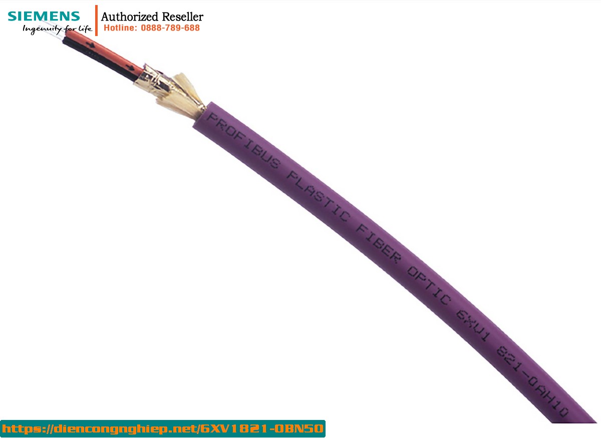 Cáp Quang PROFIBUS 6XV1821-0BN50 - Tiêu Chuẩn 4 Cổng BFOC, Chiều Dài 50m 1 Cáp Quang PROFIBUS 6XV1821-0BN50 - Tiêu Chuẩn 4 Cổng BFOC, Chiều Dài 50m