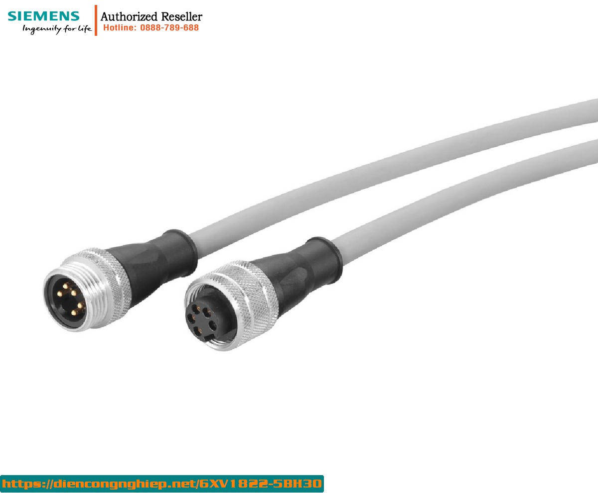Cáp Cắm Nguồn ET 200 6XV1822-5BH30 - Đầu Nối 7/8