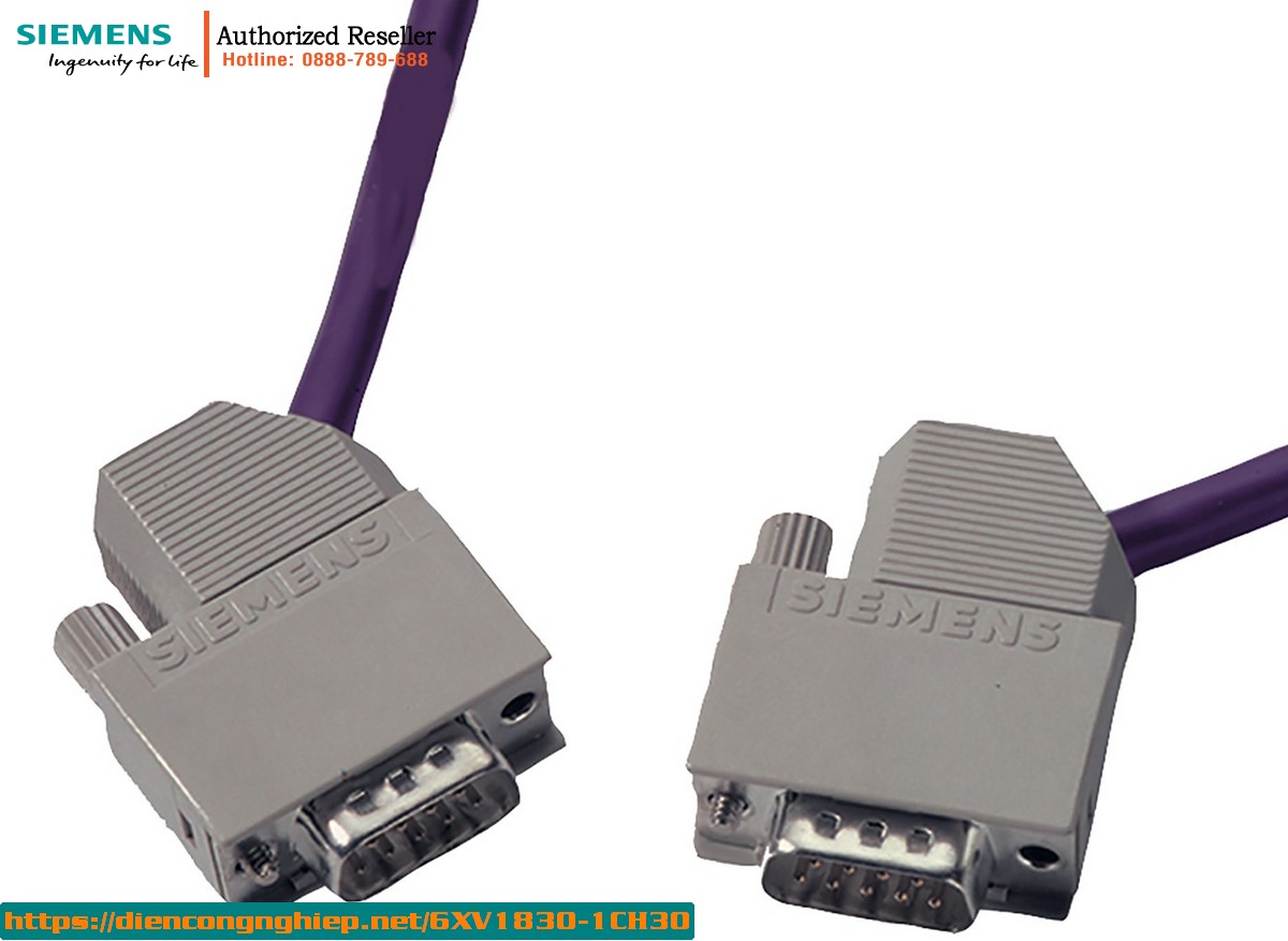 Cáp PROFIBUS 6XV1830-1CH30 - Cáp D-sub 9 chân 3m, lắp đặt sẵn đầu nối cho OLM/OBT