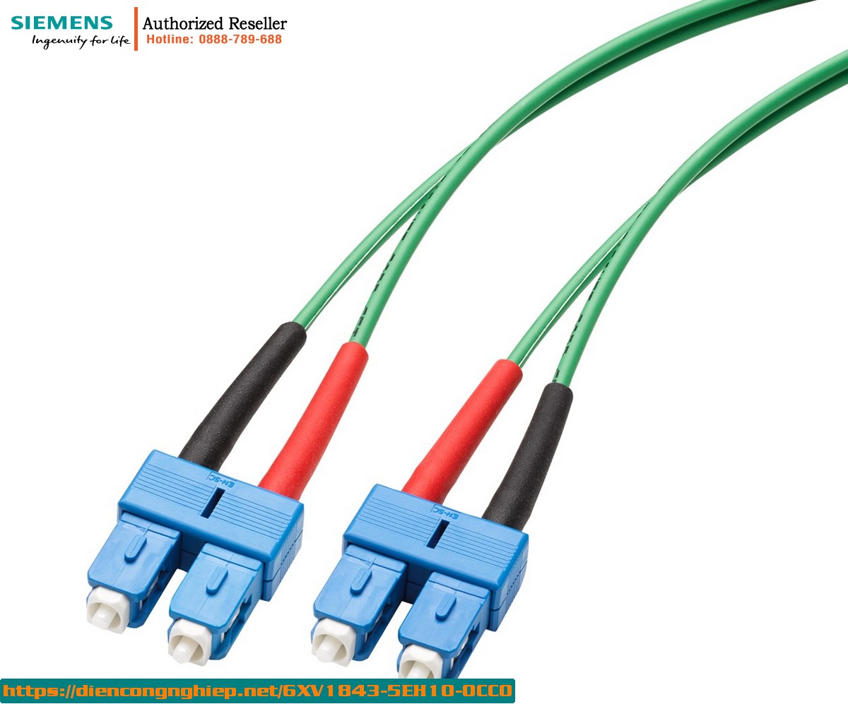 Cáp Quang Đa Mode SC/SC 50/125 1m - 6XV1843-5EH10-0CC0 - Lắp Sẵn Đầu Nối SC Duplex