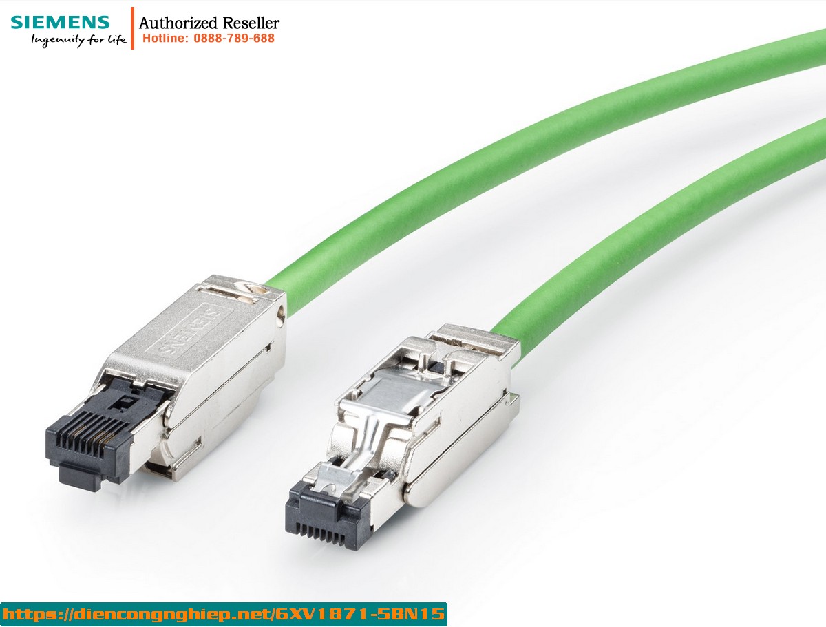 Dây Cáp Kết Nối IE 6XV1871-5BN15 - Cáp Mạng RJ45 Plug 180, Chiều Dài 15m